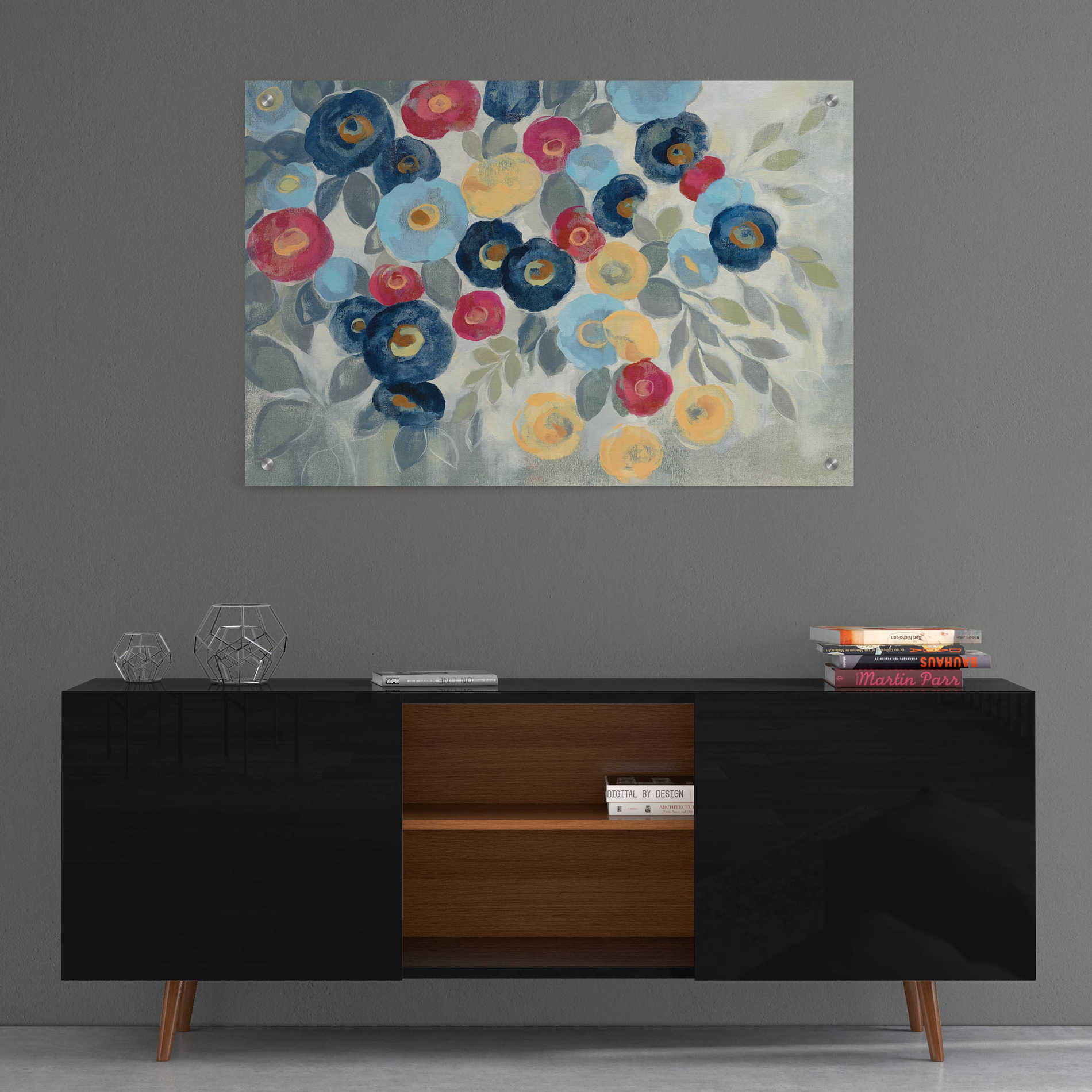 Epic Art 'Winter Flowers I' by Silvia Vassileva, Acrylic Glass Wall Art,36x24