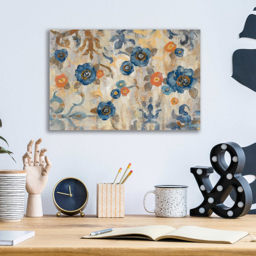 Epic Art 'Flowers and Fragments' by Silvia Vassileva, Acrylic Glass Wall Art,16x12