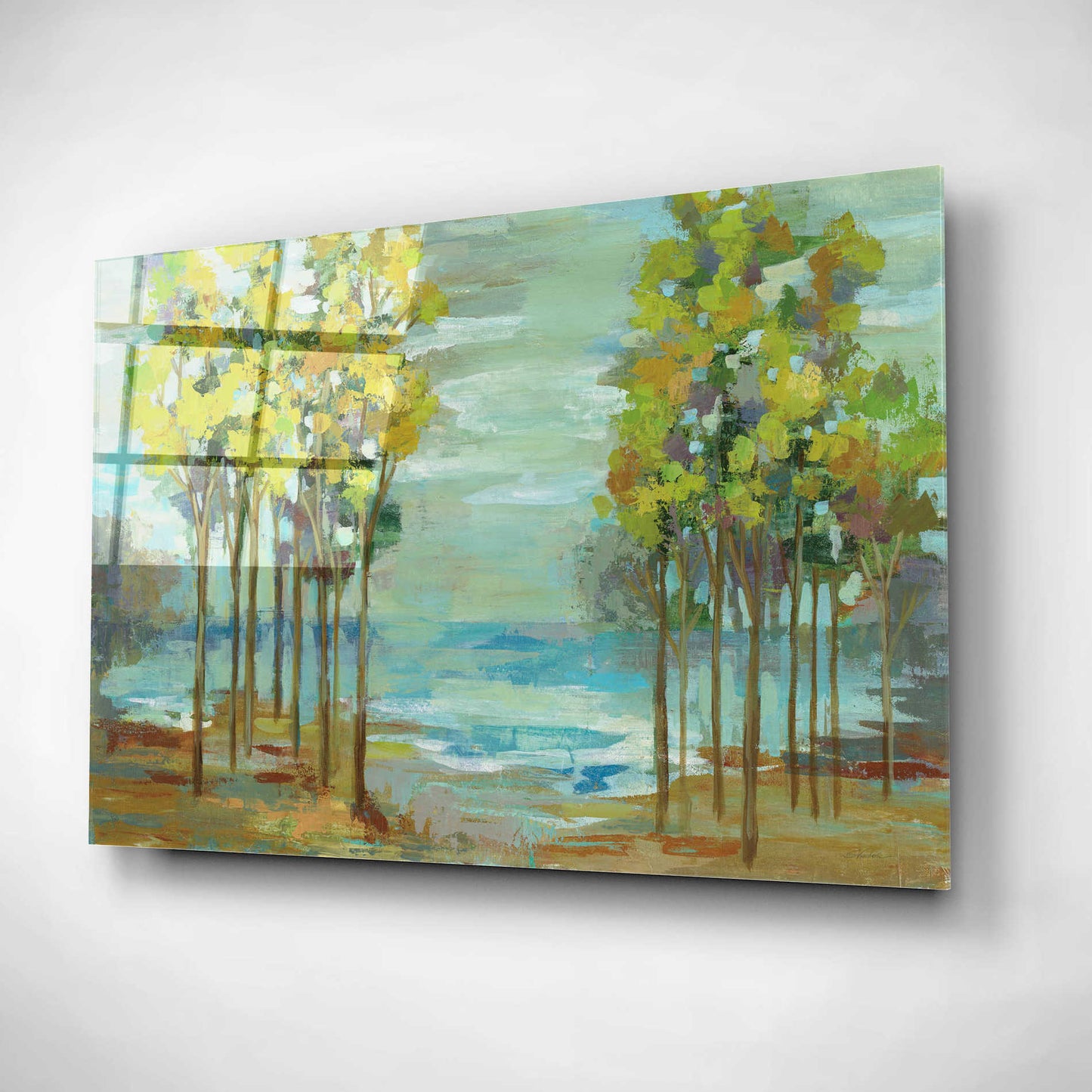 Epic Art 'Spring Trees' by Silvia Vassileva, Acrylic Glass Wall Art,16x12