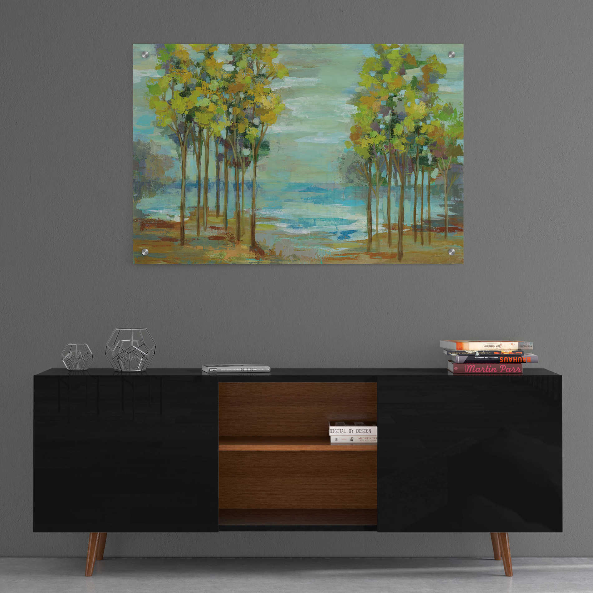 Epic Art 'Spring Trees' by Silvia Vassileva, Acrylic Glass Wall Art,36x24