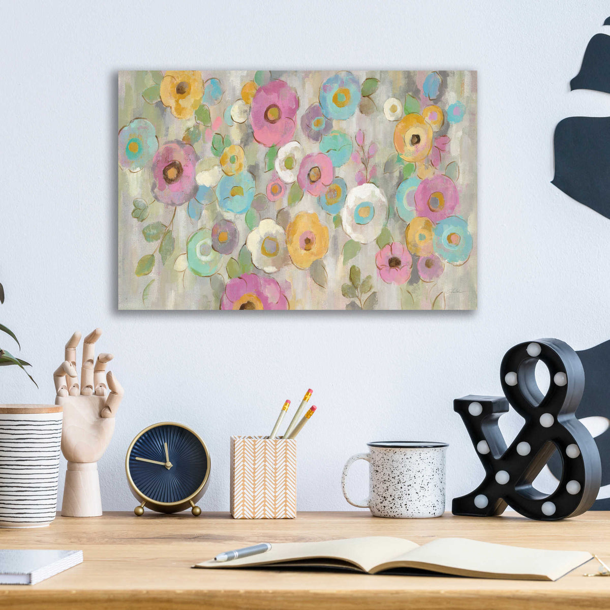 Epic Art 'Fog and Flowers I' by Silvia Vassileva, Acrylic Glass Wall Art,16x12