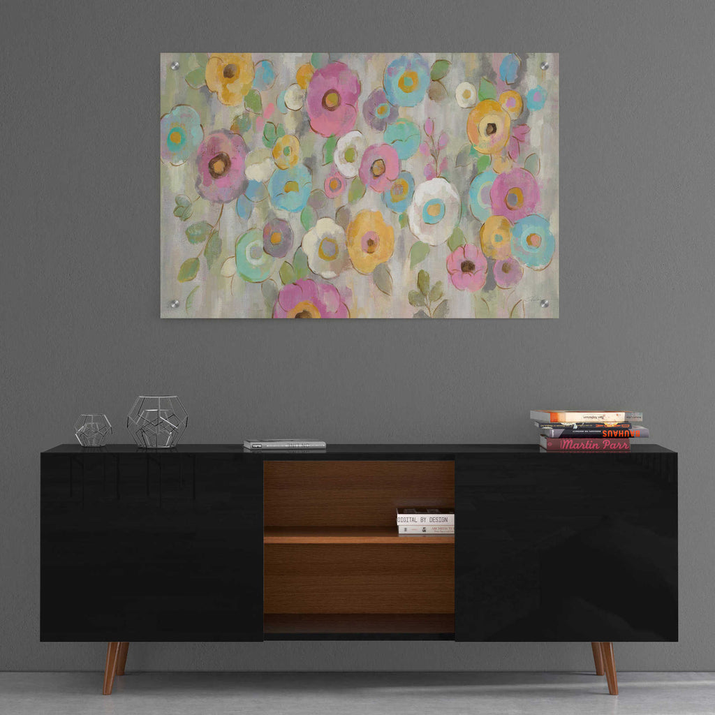 Epic Art 'Fog and Flowers I' by Silvia Vassileva, Acrylic Glass Wall Art,36x24