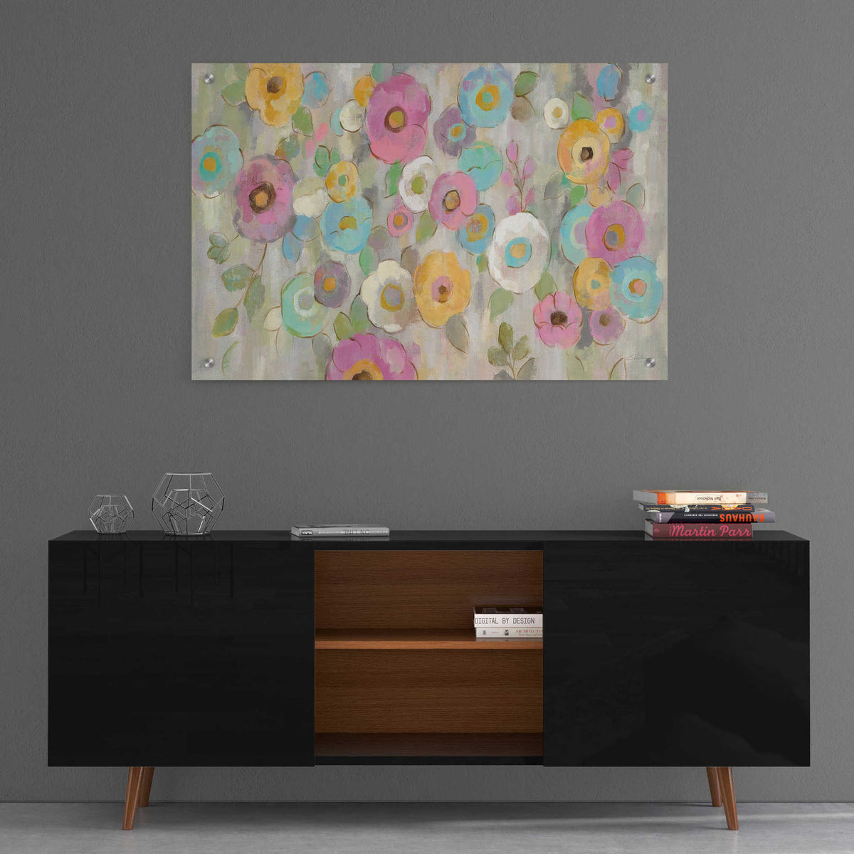 Epic Art 'Fog and Flowers I' by Silvia Vassileva, Acrylic Glass Wall Art,36x24