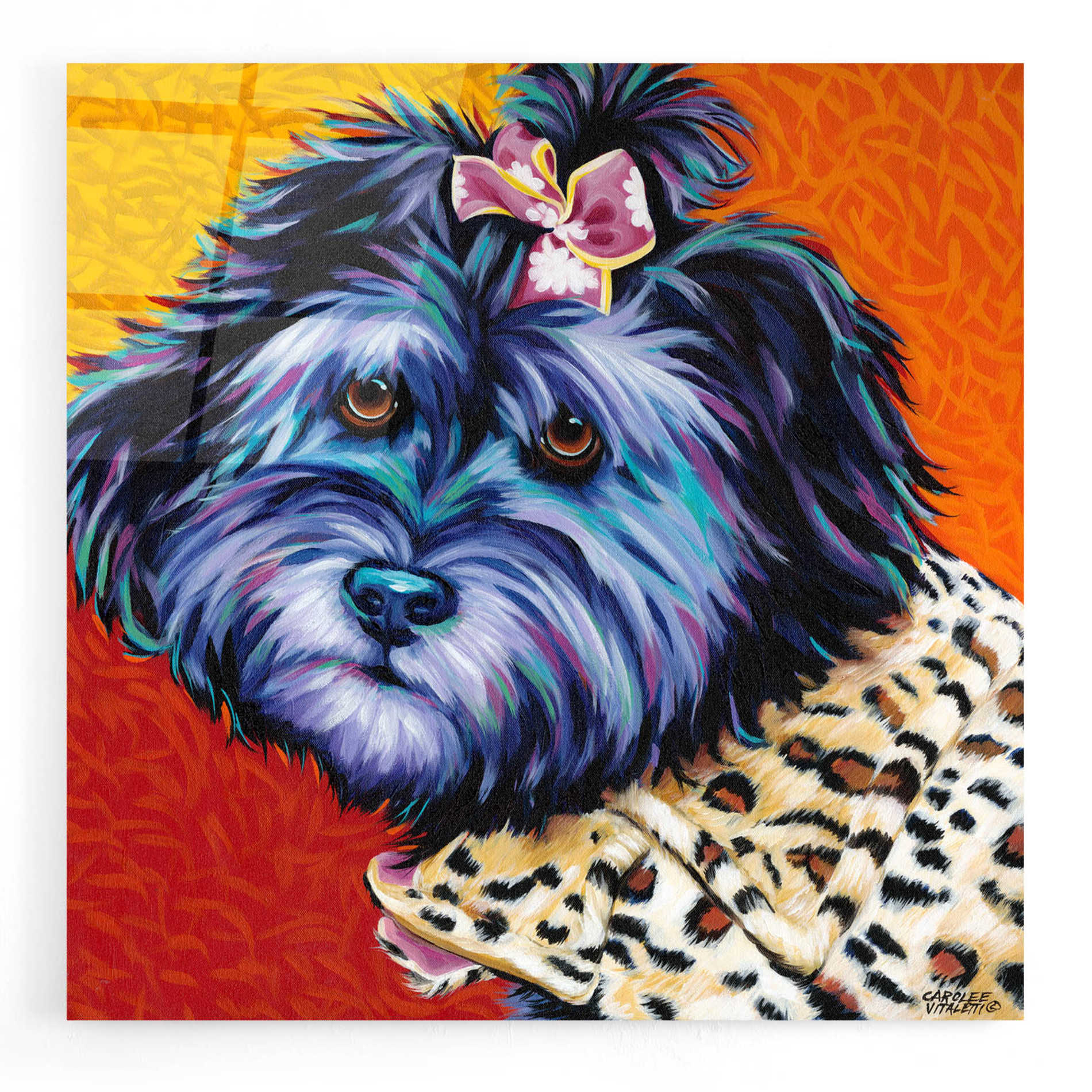 Epic Art 'Cute Pups III' by Carolee Vitaletti, Acrylic Glass Wall Art