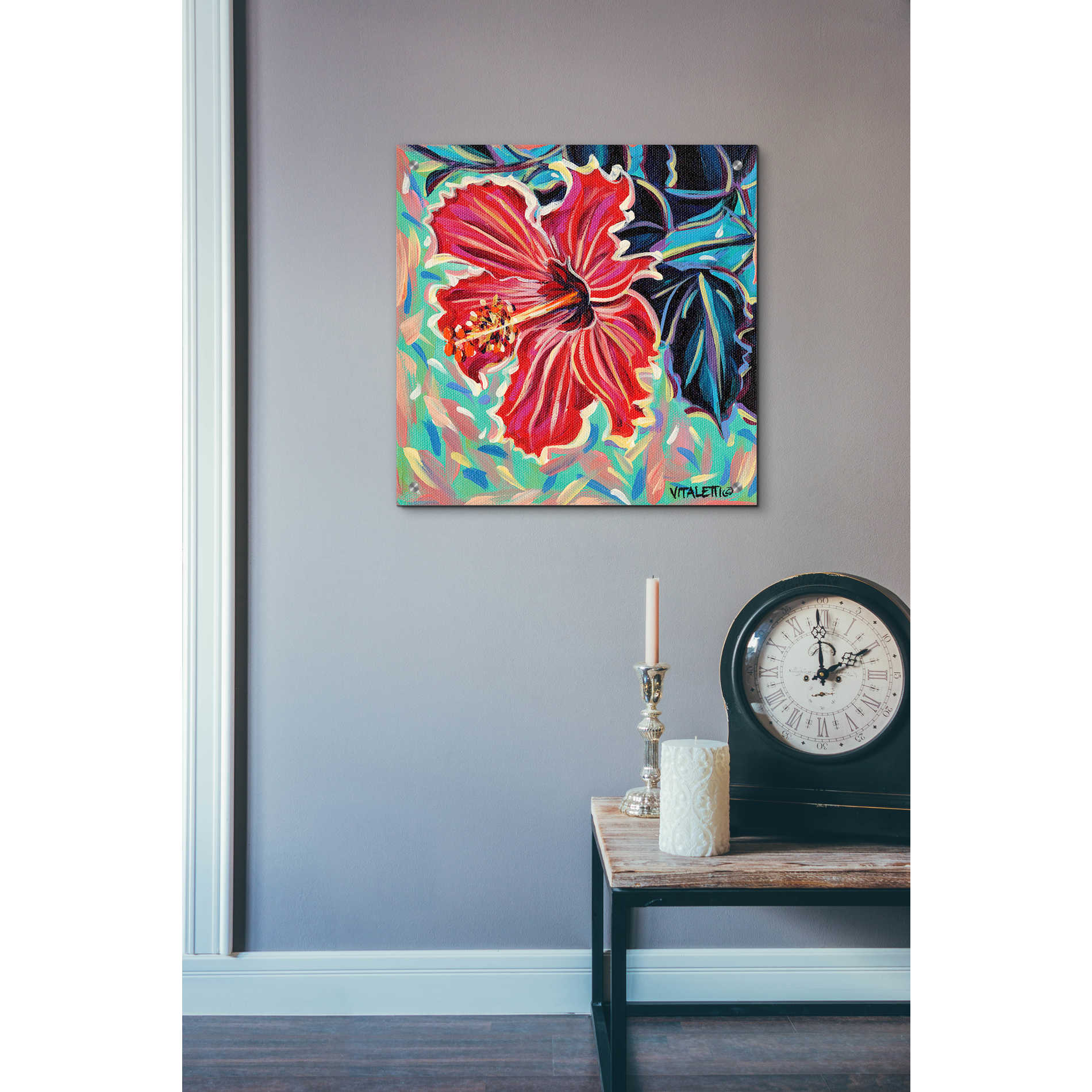 Epic Art 'Hawaiian Beauty II' by Carolee Vitaletti, Acrylic Glass Wall Art,24x24