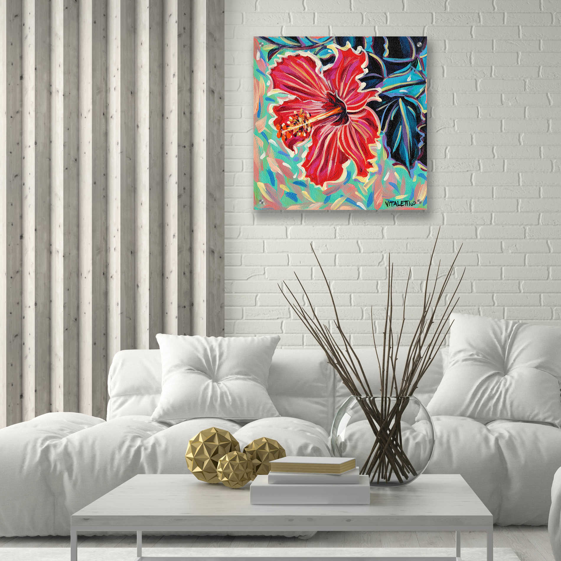 Epic Art 'Hawaiian Beauty II' by Carolee Vitaletti, Acrylic Glass Wall Art,24x24