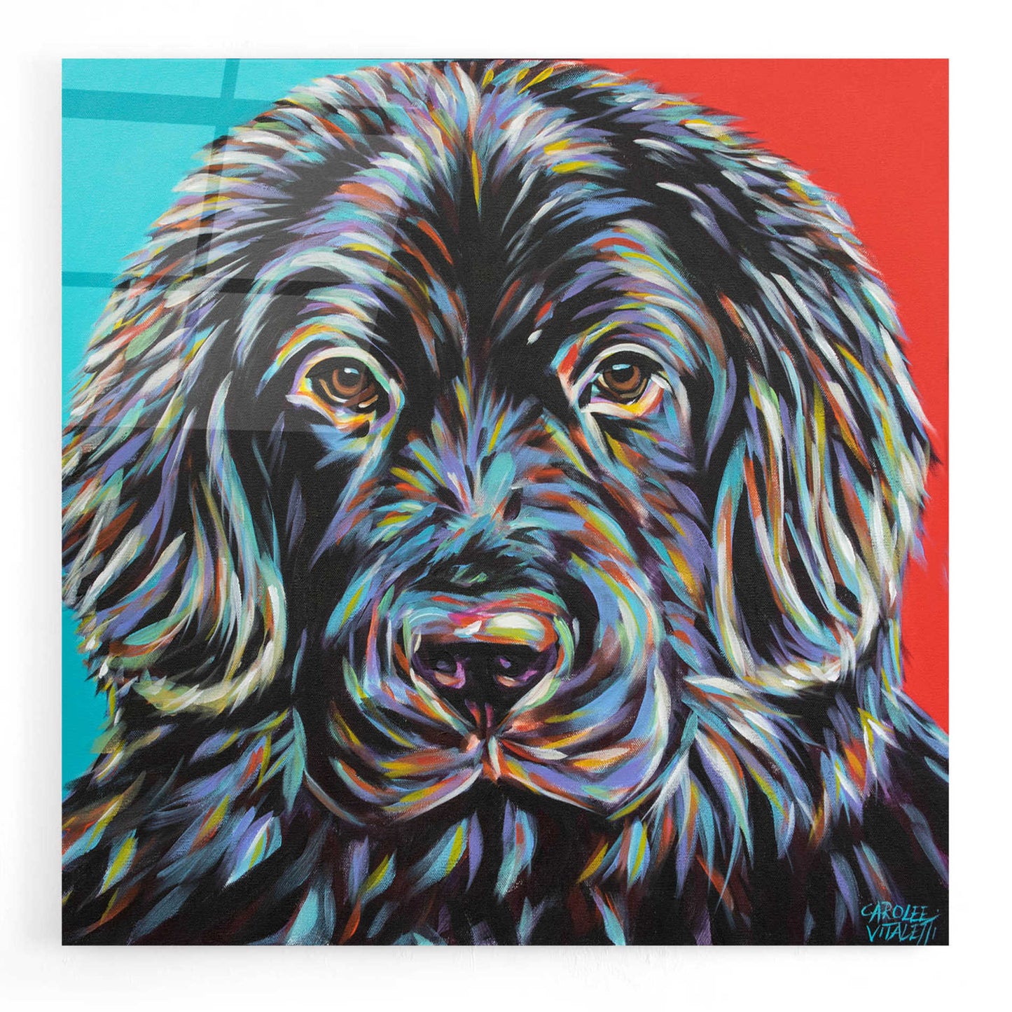 Epic Art 'Canine Buddy I' by Carolee Vitaletti, Acrylic Glass Wall Art