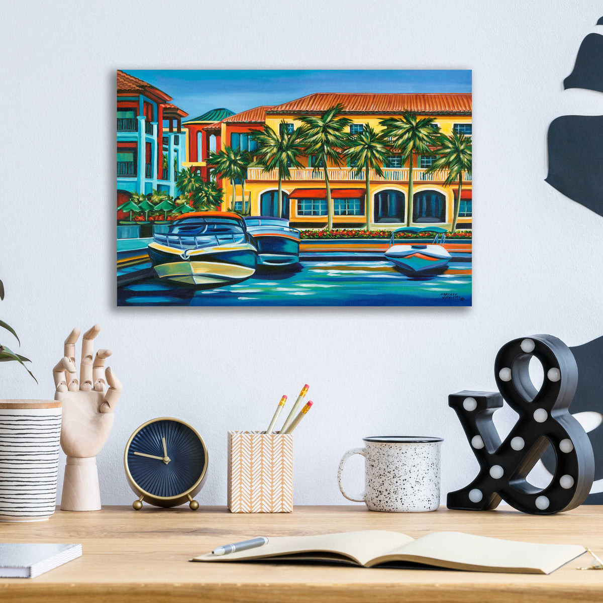 Epic Art 'Tropical Rendezvous I' by Carolee Vitaletti, Acrylic Glass Wall Art,16x12