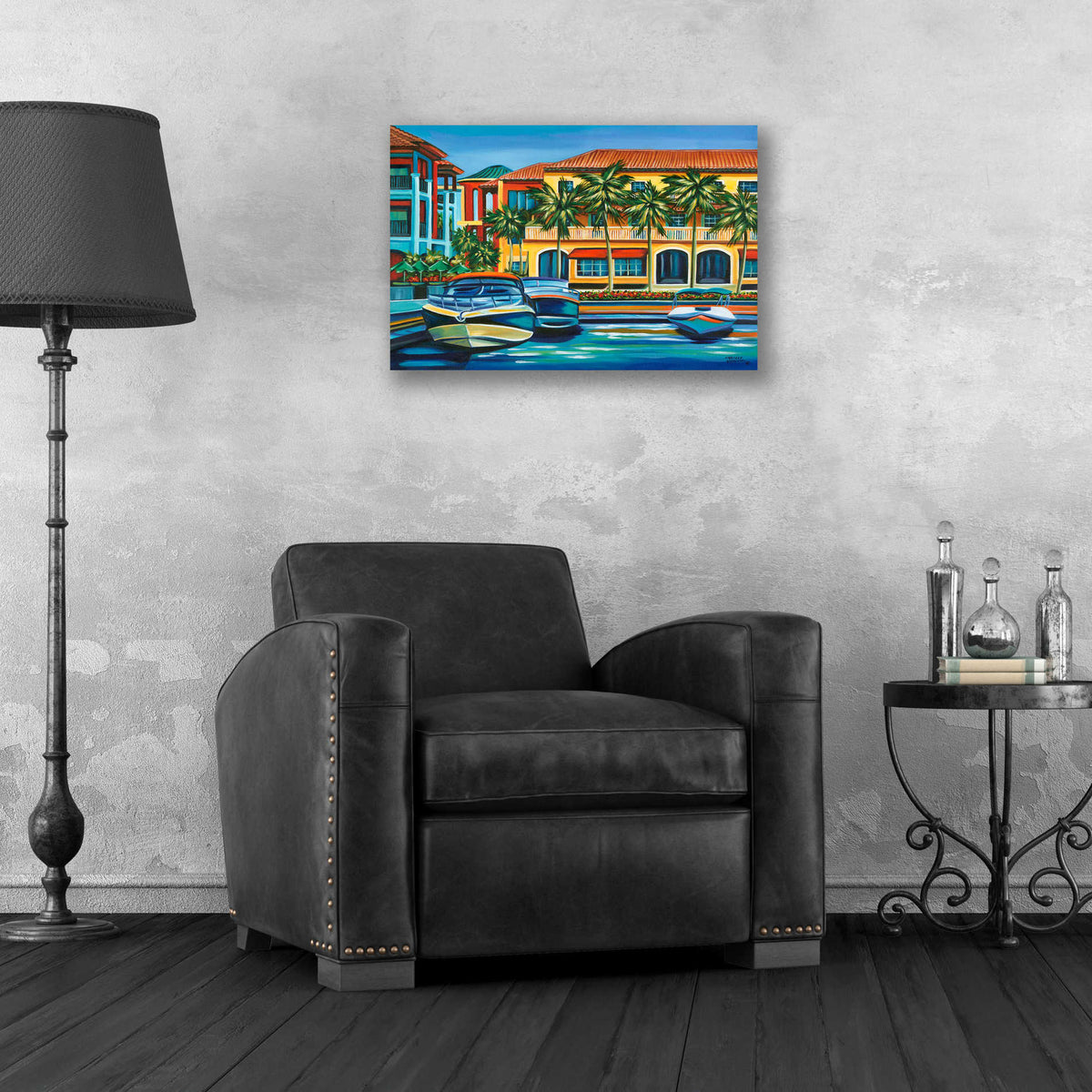 Epic Art 'Tropical Rendezvous I' by Carolee Vitaletti, Acrylic Glass Wall Art,24x16