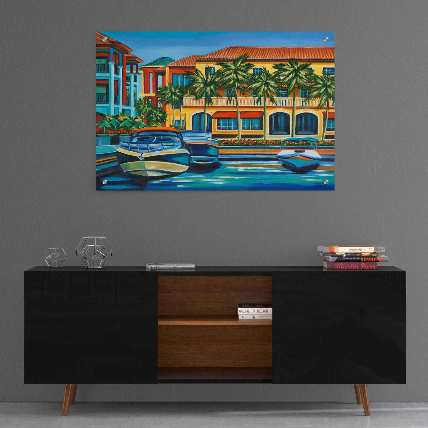 Epic Art 'Tropical Rendezvous I' by Carolee Vitaletti, Acrylic Glass Wall Art,36x24