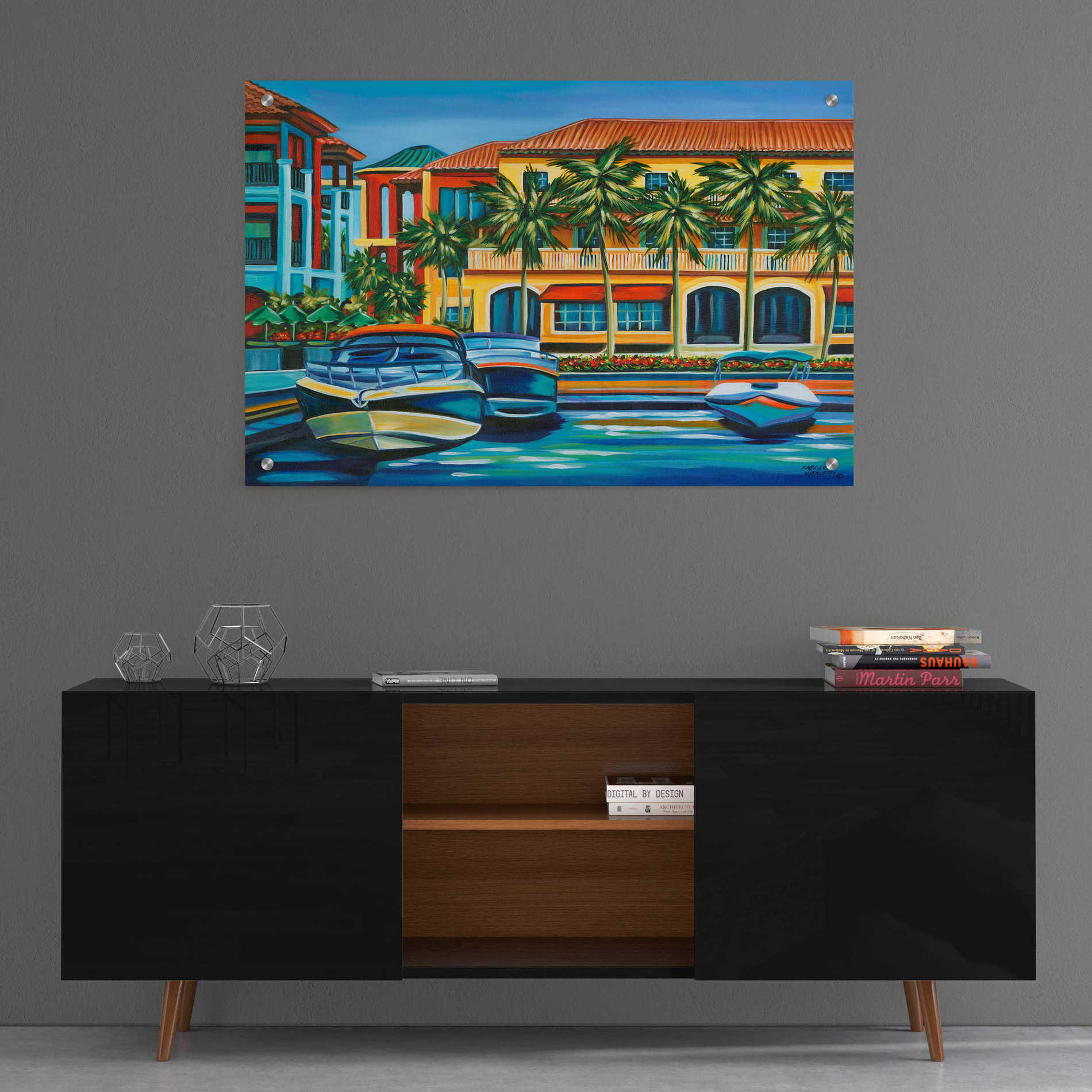 Epic Art 'Tropical Rendezvous I' by Carolee Vitaletti, Acrylic Glass Wall Art,36x24