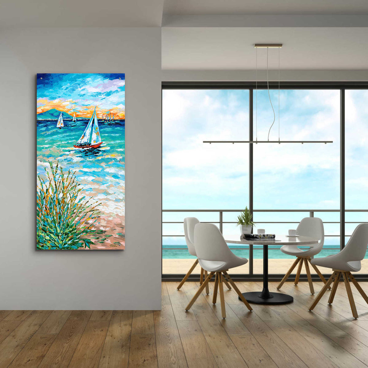 Epic Art 'Bright Eyes' by Carolee Vitaletti, Acrylic Glass Wall Art,24x48