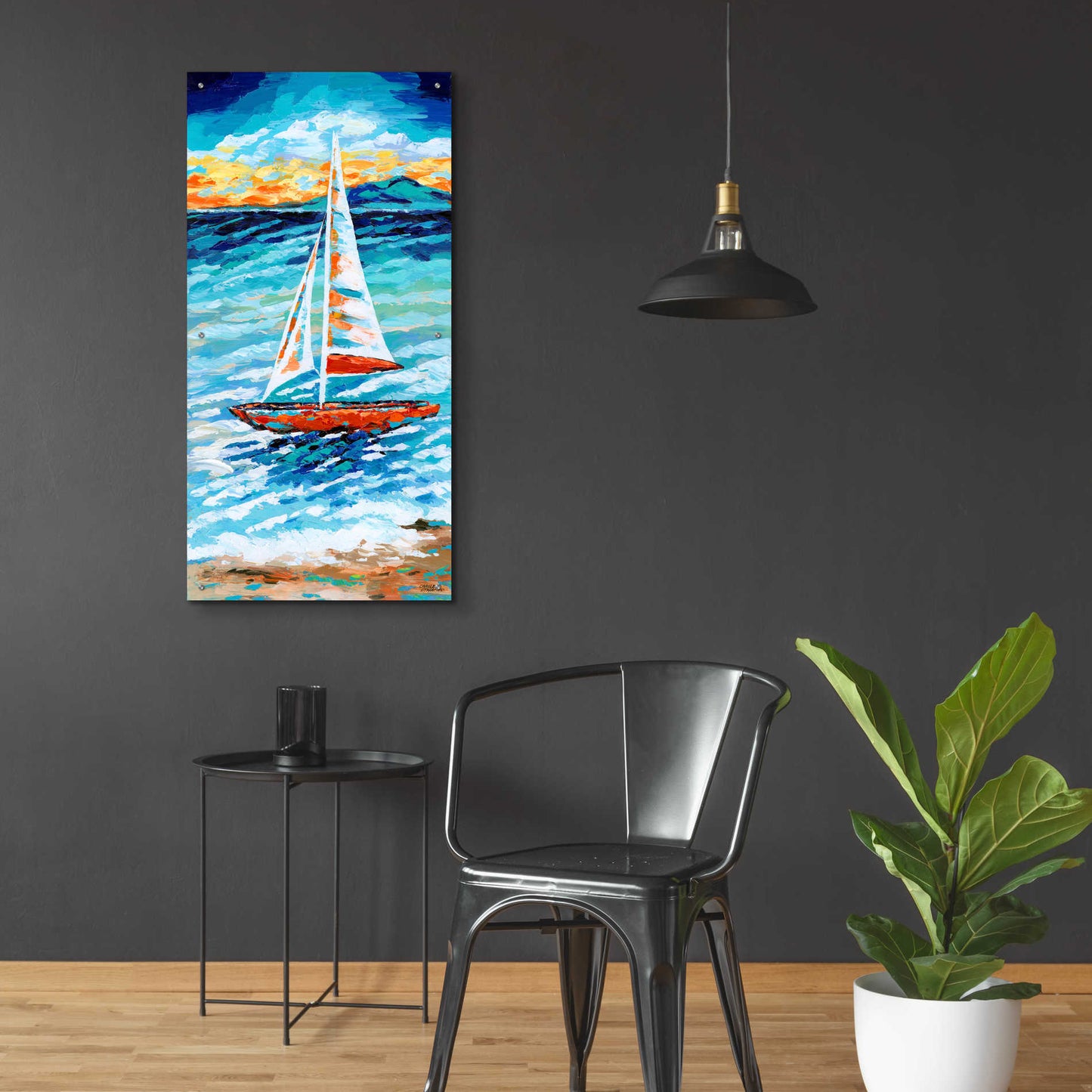 Epic Art 'Wind in my Sail I' by Carolee Vitaletti, Acrylic Glass Wall Art,24x48