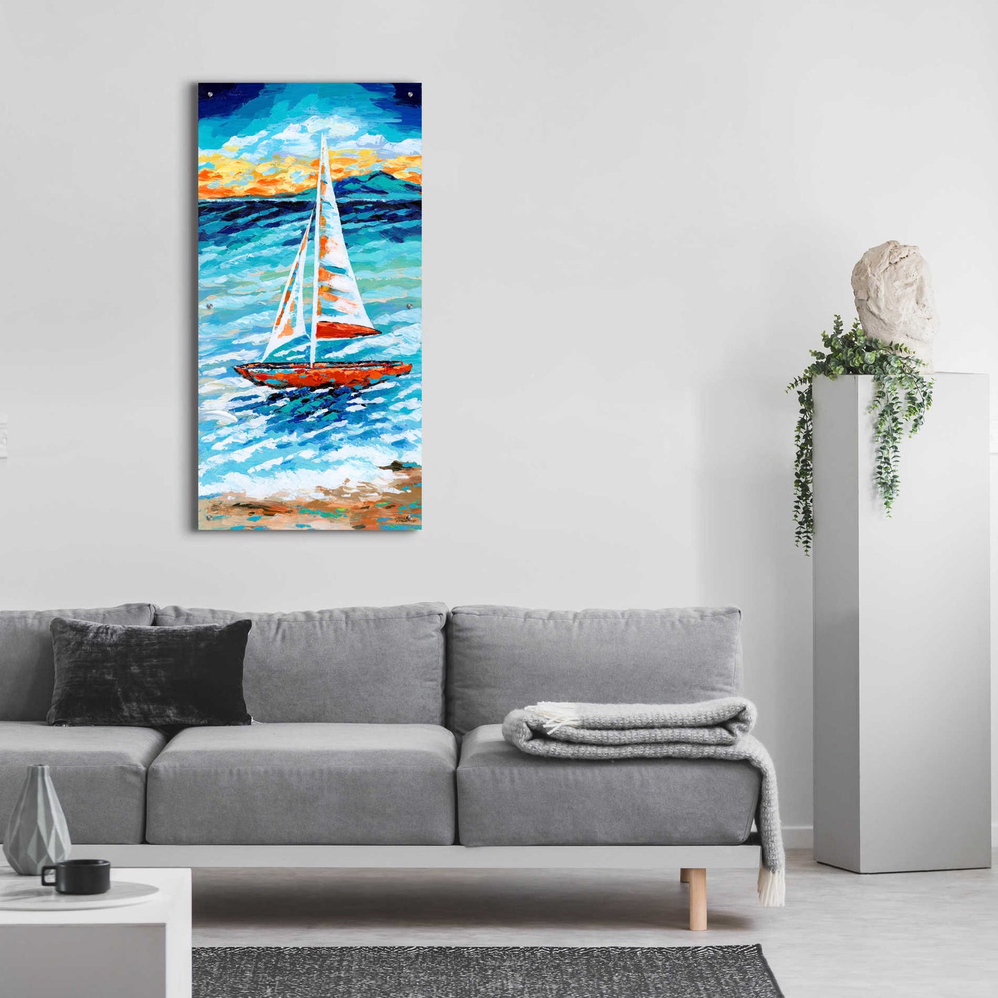 Epic Art 'Wind in my Sail I' by Carolee Vitaletti, Acrylic Glass Wall Art,24x48