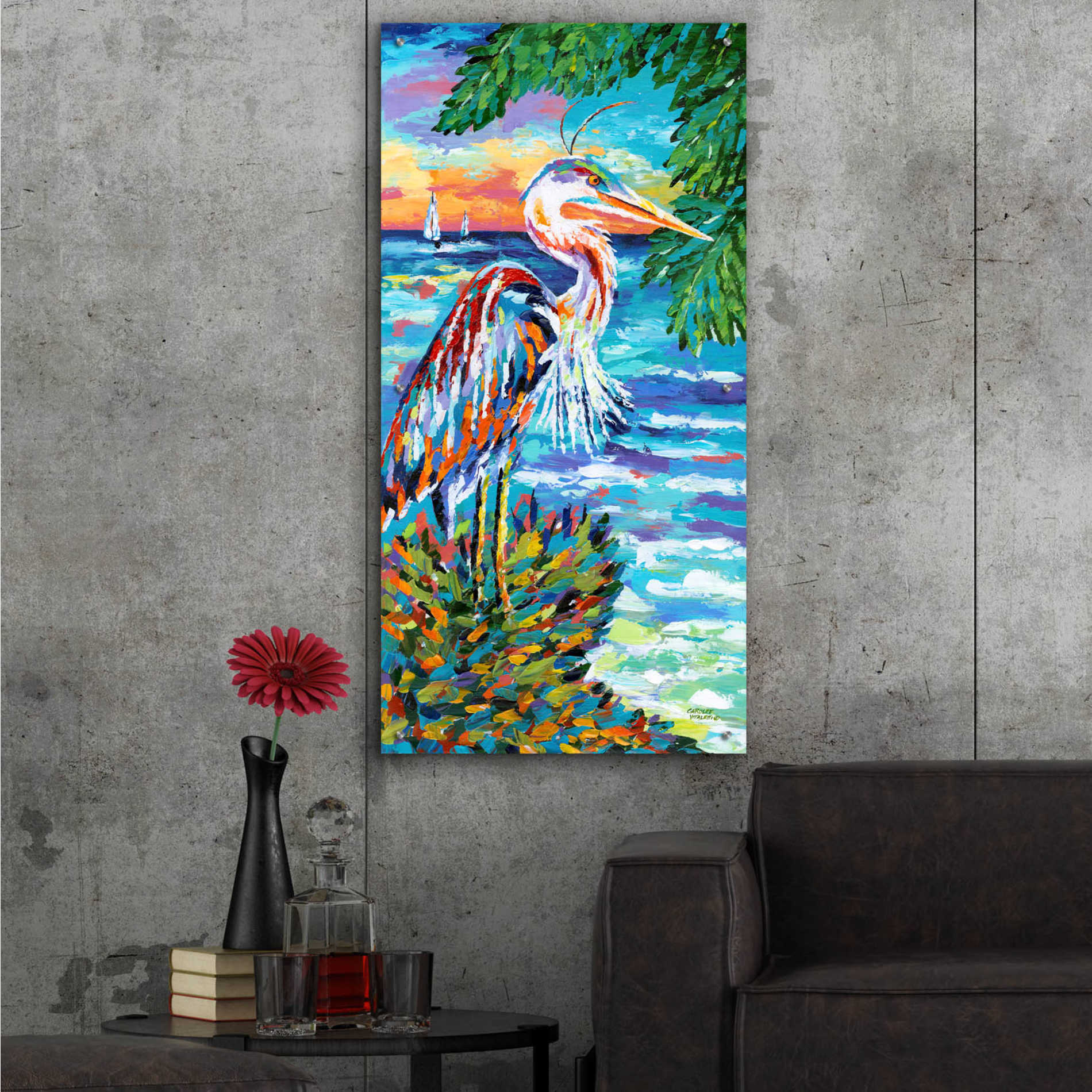 Epic Art 'Wind in my Sail II' by Carolee Vitaletti, Acrylic Glass Wall Art,24x48
