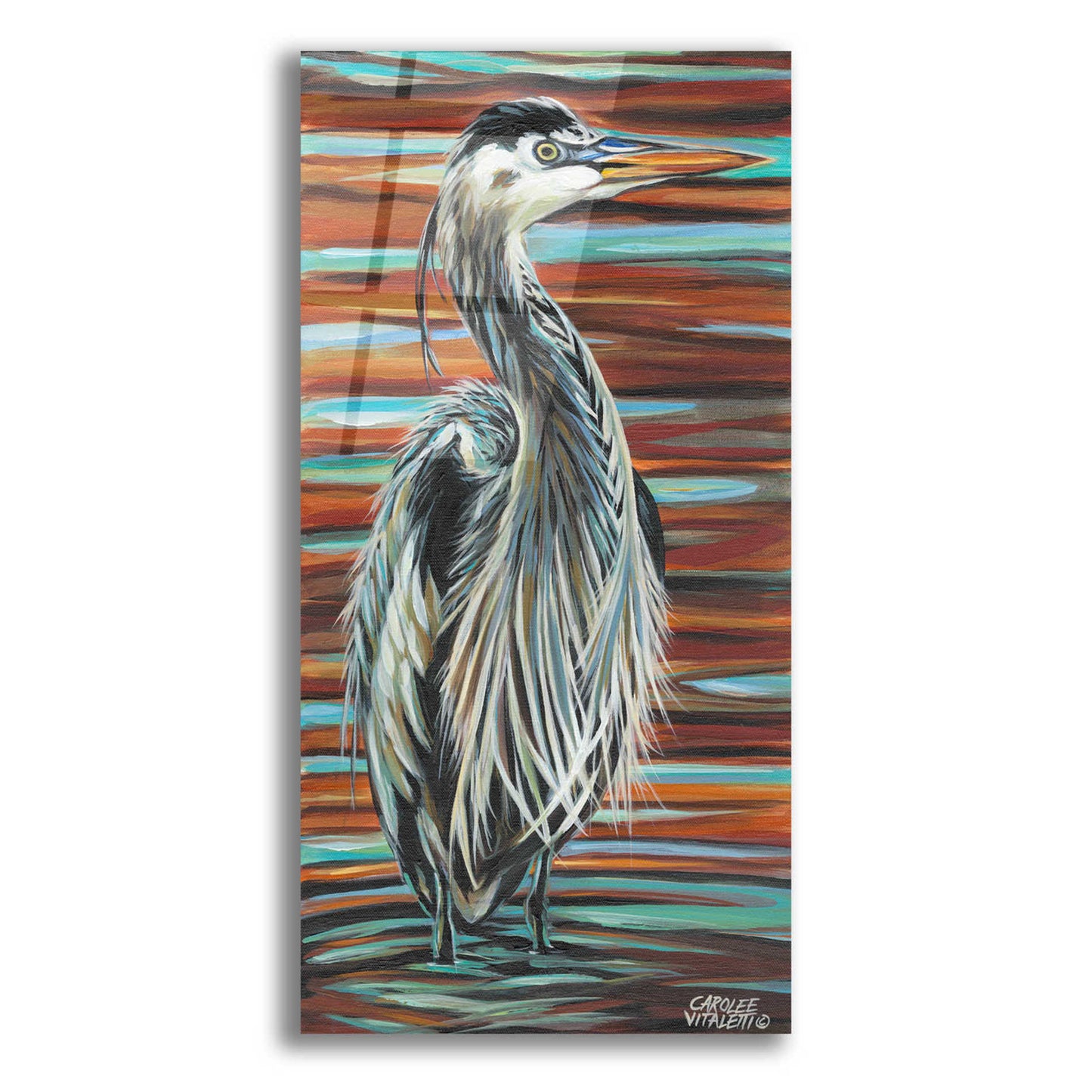 Epic Art 'Beach Comber I' by Carolee Vitaletti, Acrylic Glass Wall Art