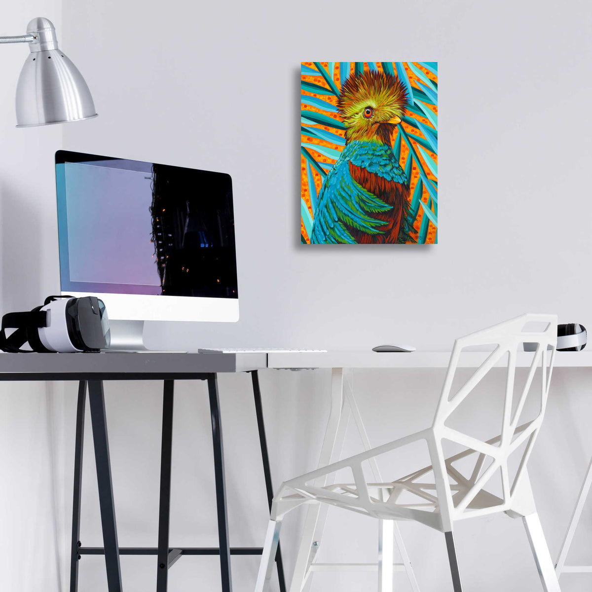 Epic Art 'Peaceful Heron II' by Carolee Vitaletti, Acrylic Glass Wall Art,12x16