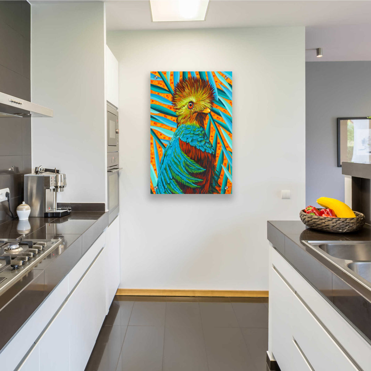 Epic Art 'Peaceful Heron II' by Carolee Vitaletti, Acrylic Glass Wall Art,24x36
