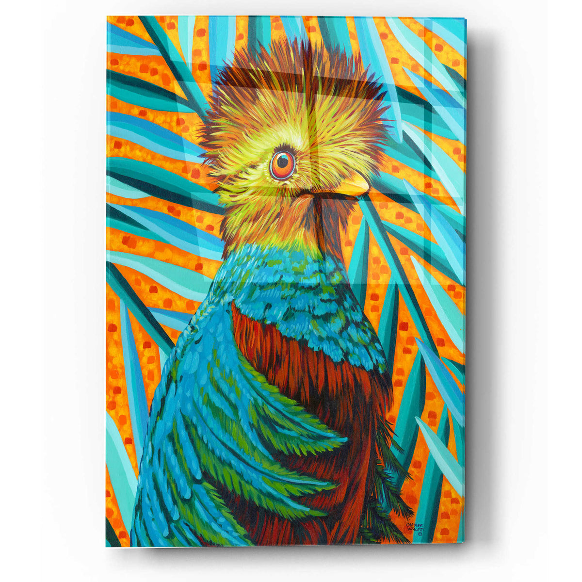 Epic Art 'Peaceful Heron II' by Carolee Vitaletti, Acrylic Glass Wall Art