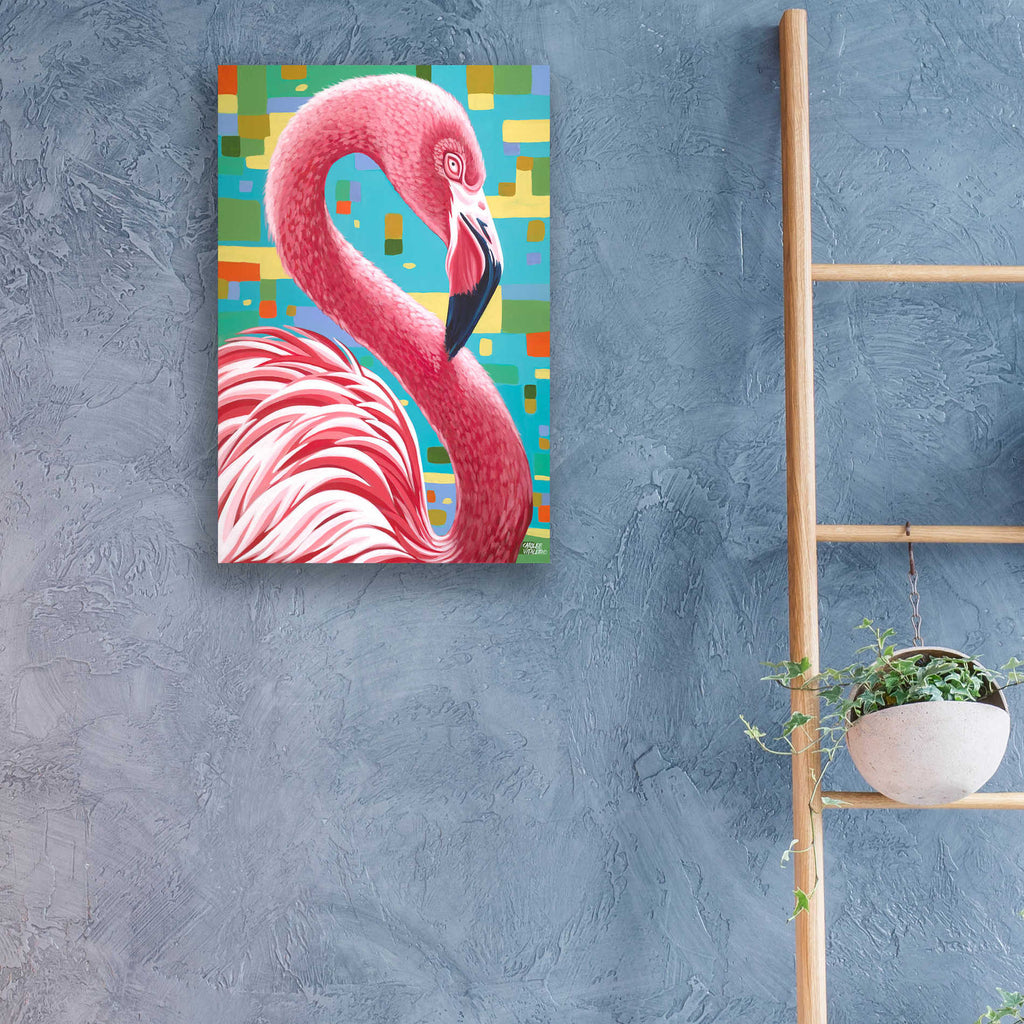 Epic Art 'Bird in the Tropics II' by Carolee Vitaletti, Acrylic Glass Wall Art,16x24