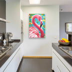 Epic Art 'Bird in the Tropics II' by Carolee Vitaletti, Acrylic Glass Wall Art,24x36