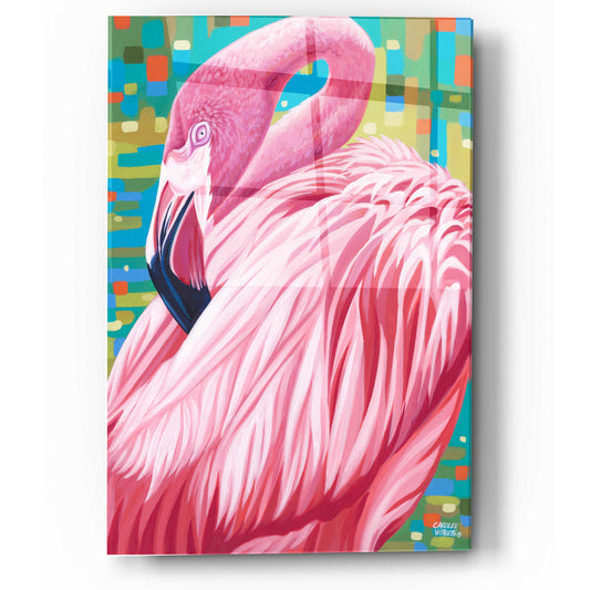 Epic Art 'Fabulous Flamingos I' by Carolee Vitaletti, Acrylic Glass Wall Art