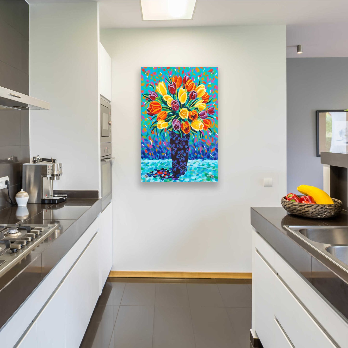 Epic Art 'Bouquet Celebration I' by Carolee Vitaletti, Acrylic Glass Wall Art,24x36