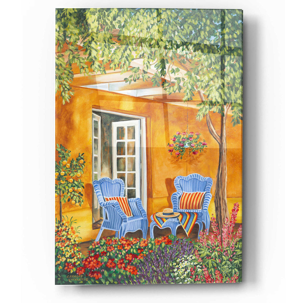 Epic Art 'Tuscan Veranda I' by Carolee Vitaletti, Acrylic Glass Wall Art