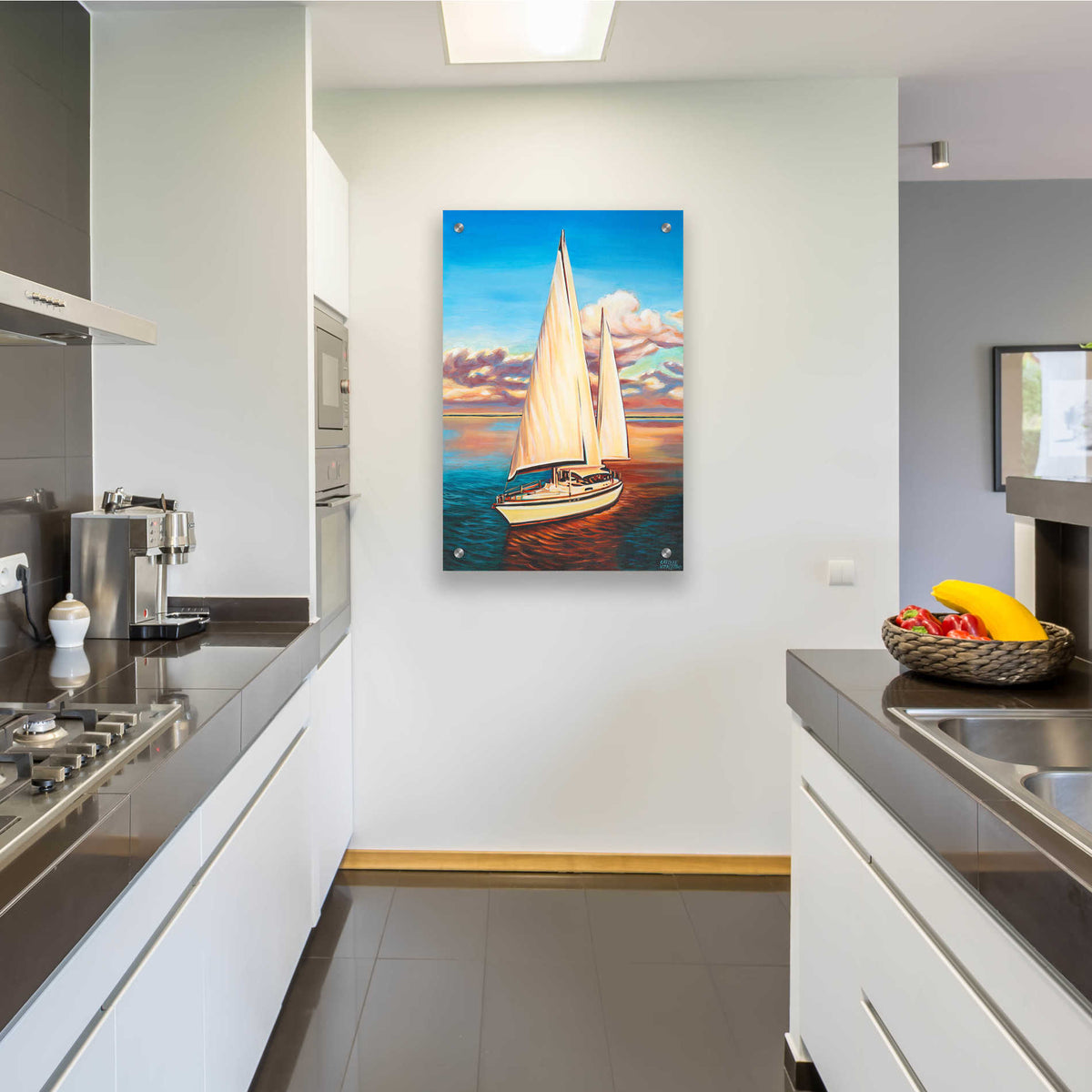 Epic Art 'Tuscan Veranda II' by Carolee Vitaletti, Acrylic Glass Wall Art,24x36
