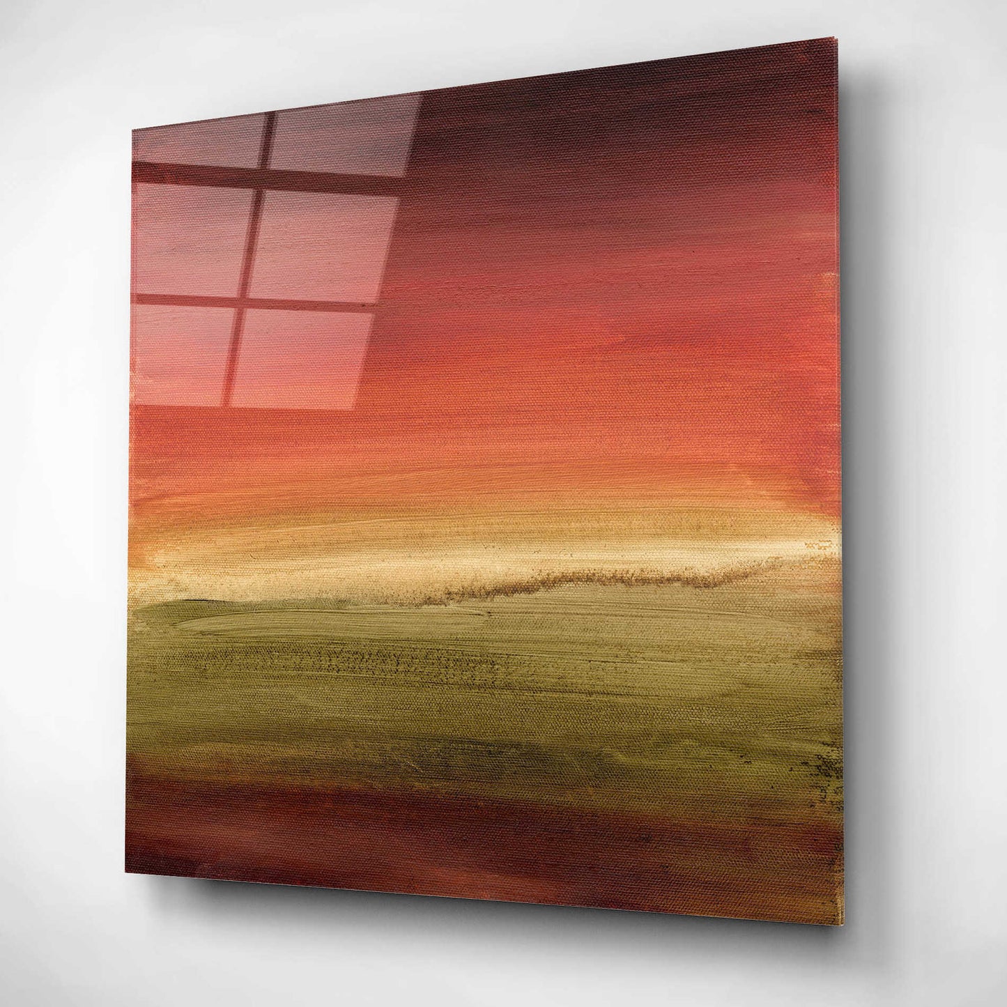 Epic Art 'Abstract Horizon I' by Ethan Harper, Acrylic Glass Wall Art,12x12