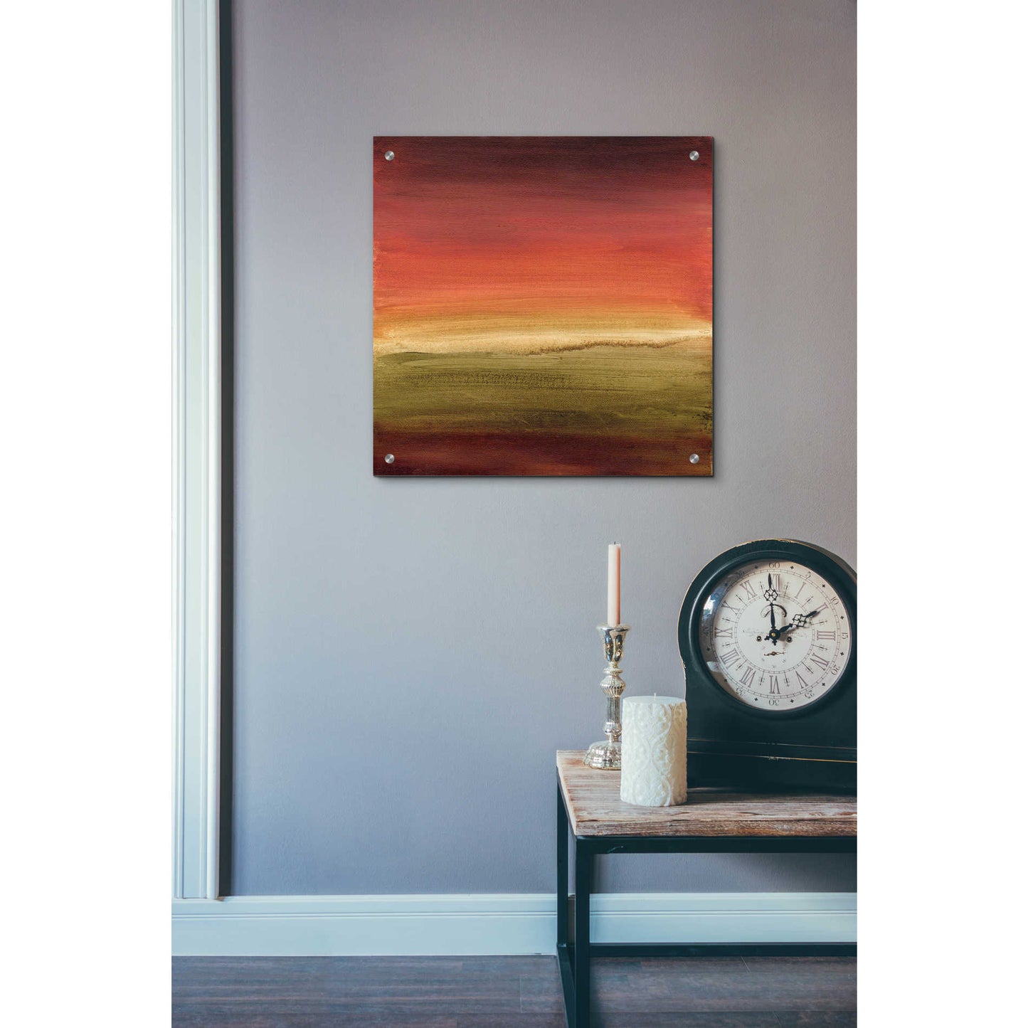 Epic Art 'Abstract Horizon I' by Ethan Harper, Acrylic Glass Wall Art,24x24