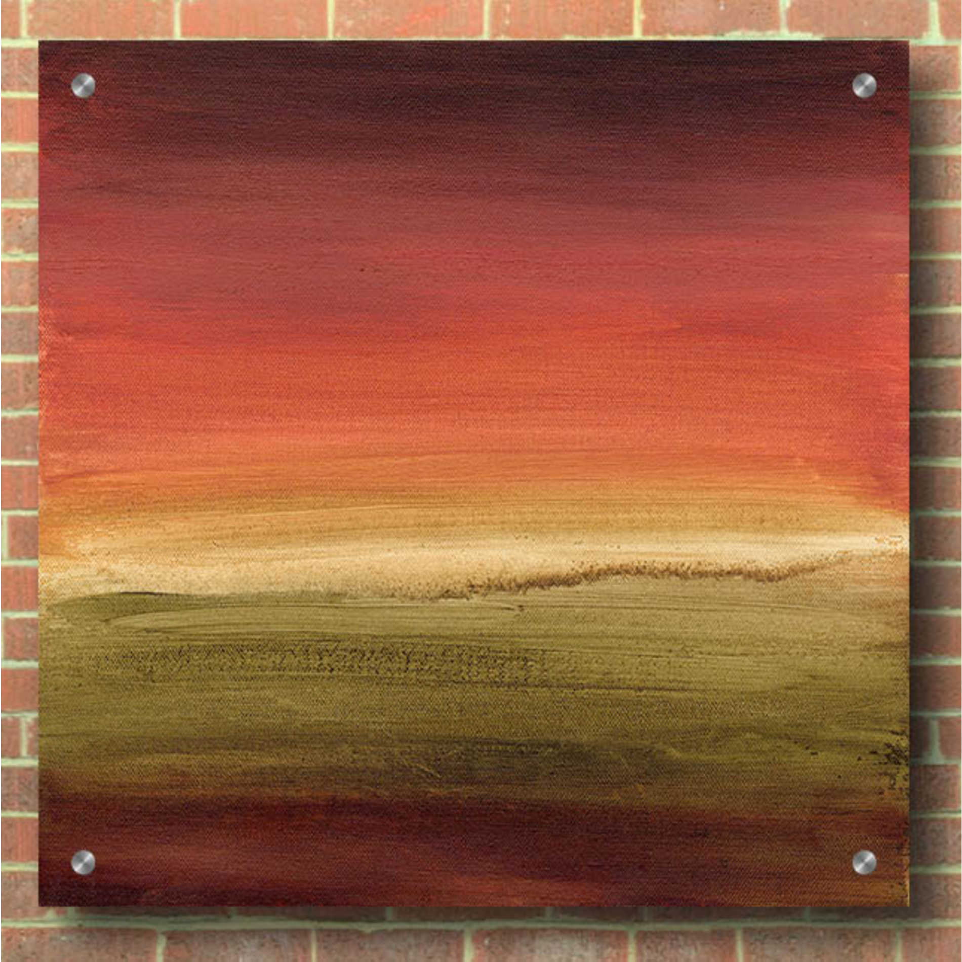 Epic Art 'Abstract Horizon I' by Ethan Harper, Acrylic Glass Wall Art,36x36