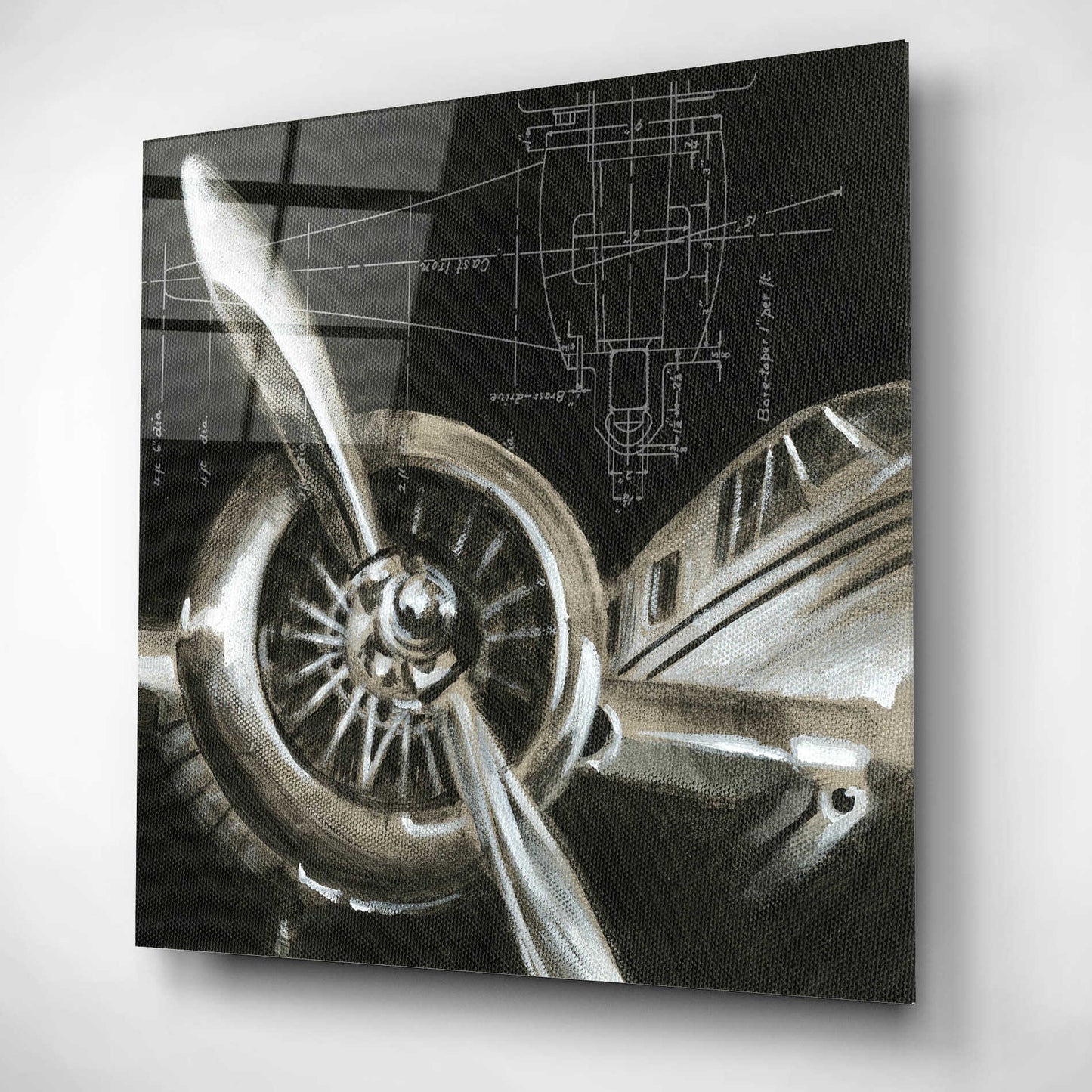 Epic Art 'Aerial Navigation I' by Ethan Harper, Acrylic Glass Wall Art,12x12