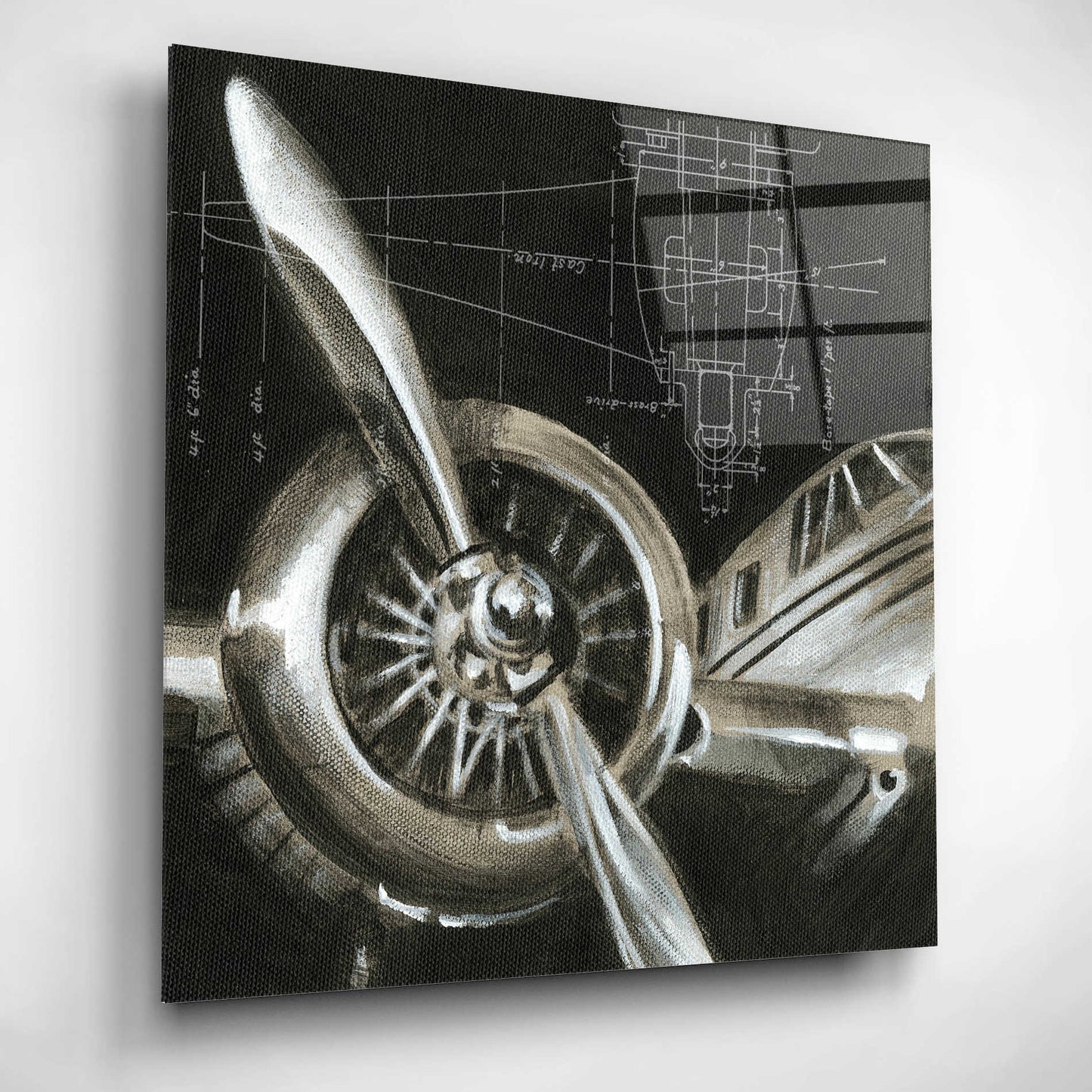 Epic Art 'Aerial Navigation I' by Ethan Harper, Acrylic Glass Wall Art,12x12