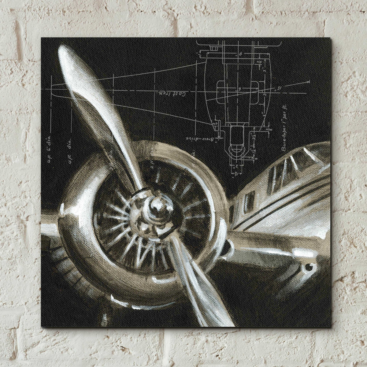 Epic Art 'Aerial Navigation I' by Ethan Harper, Acrylic Glass Wall Art,12x12