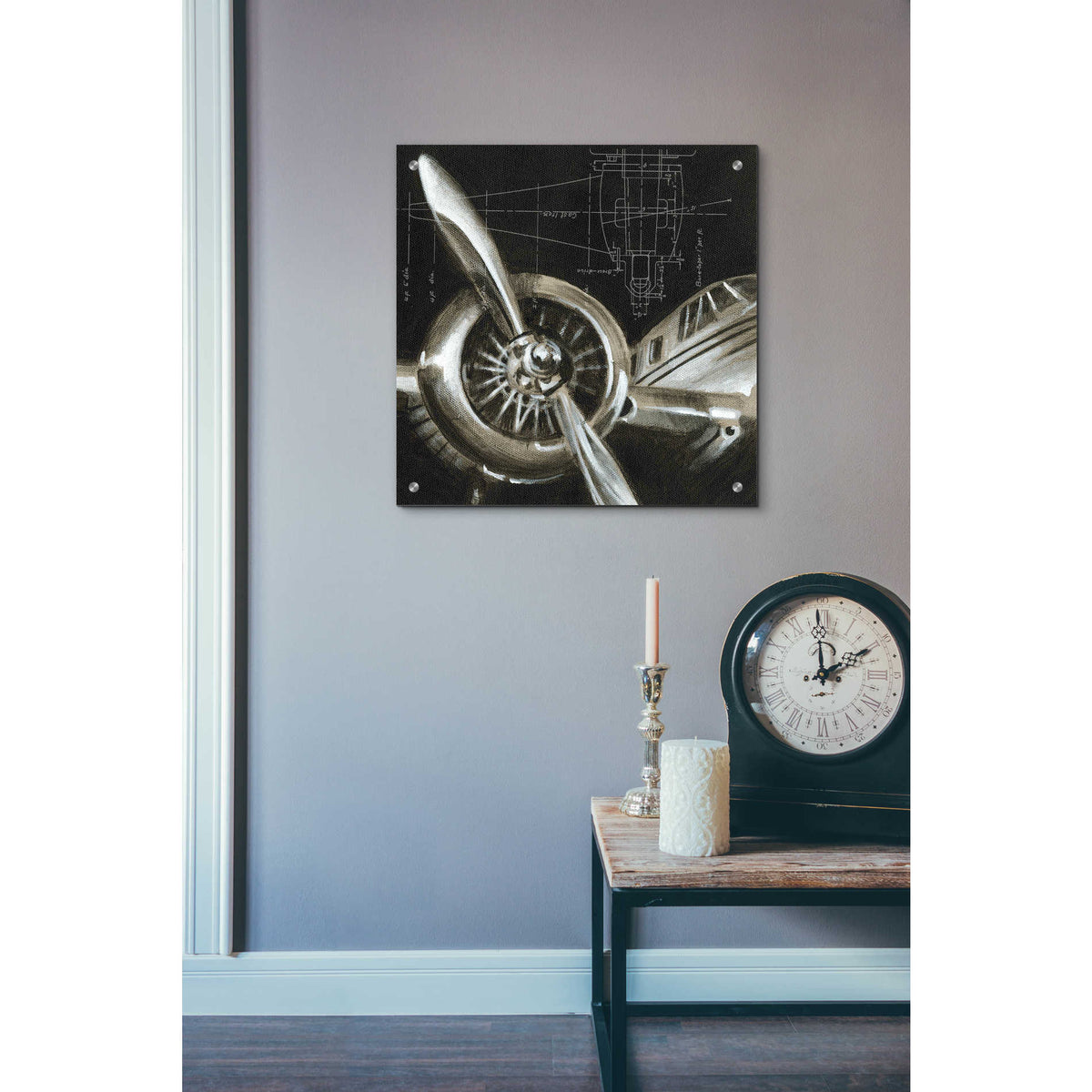 Epic Art 'Aerial Navigation I' by Ethan Harper, Acrylic Glass Wall Art,24x24