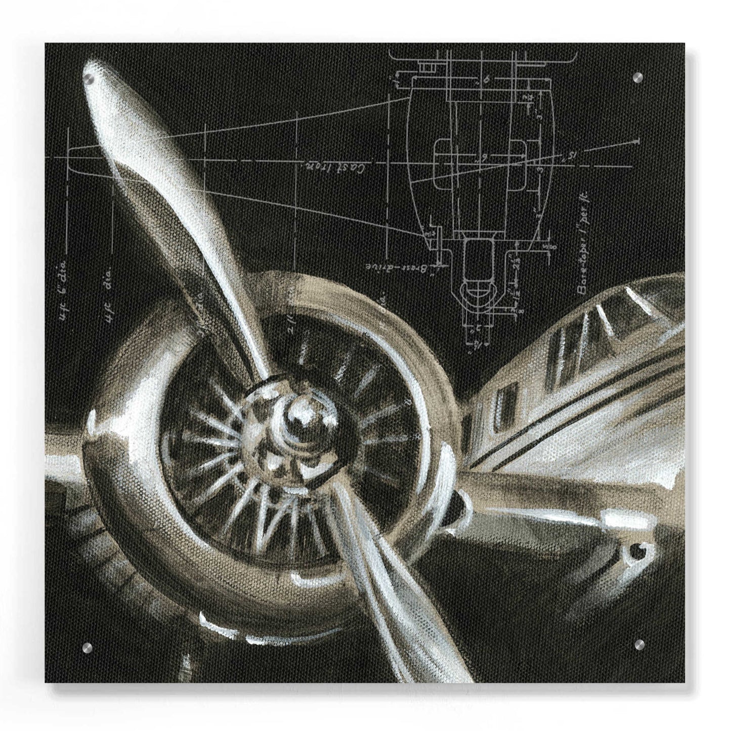 Epic Art 'Aerial Navigation I' by Ethan Harper, Acrylic Glass Wall Art,24x24