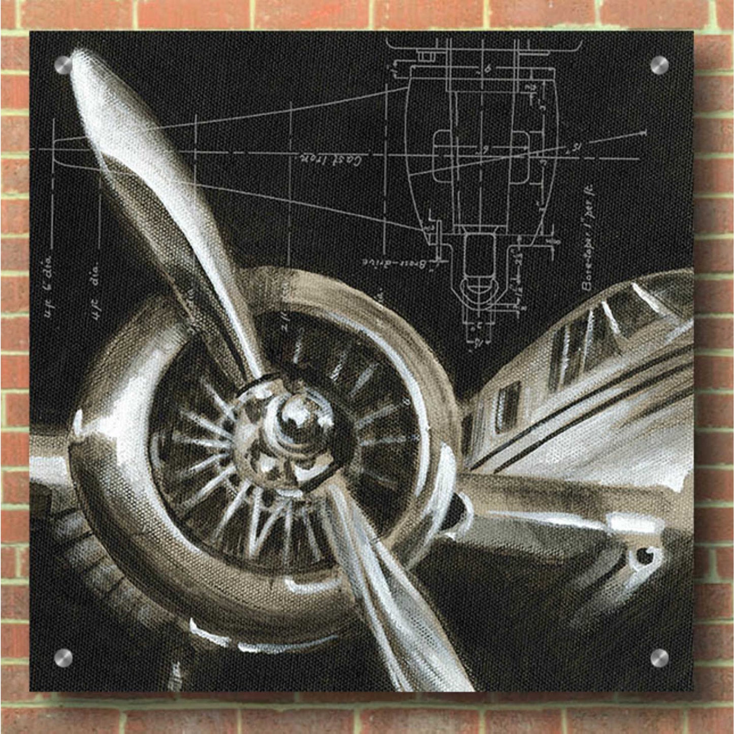 Epic Art 'Aerial Navigation I' by Ethan Harper, Acrylic Glass Wall Art,36x36