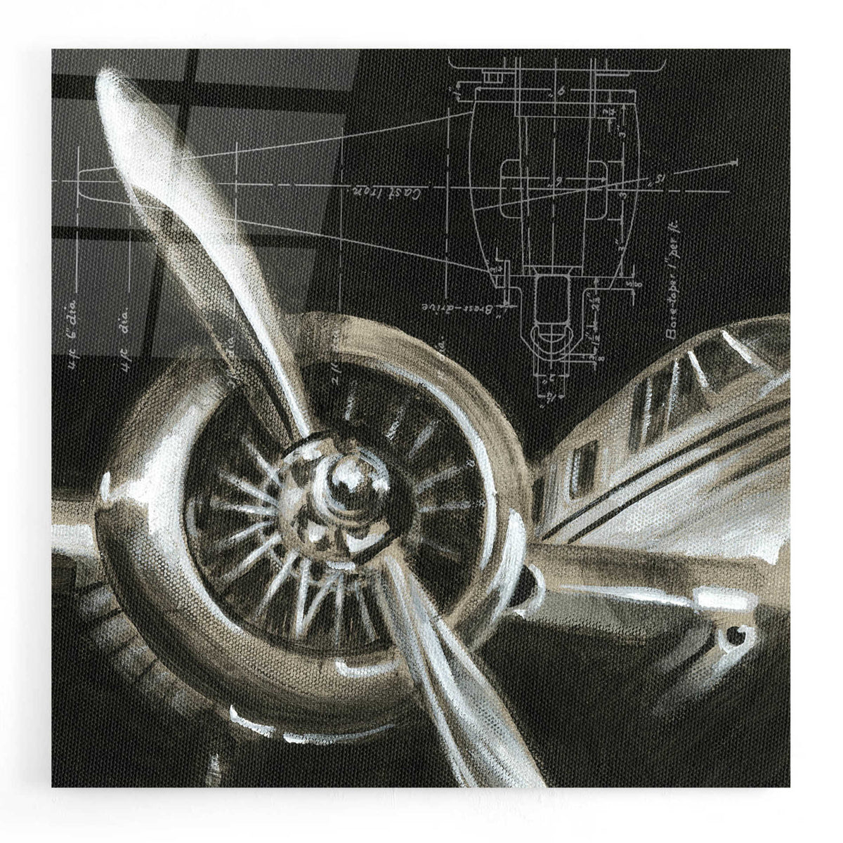 Epic Art 'Aerial Navigation I' by Ethan Harper, Acrylic Glass Wall Art