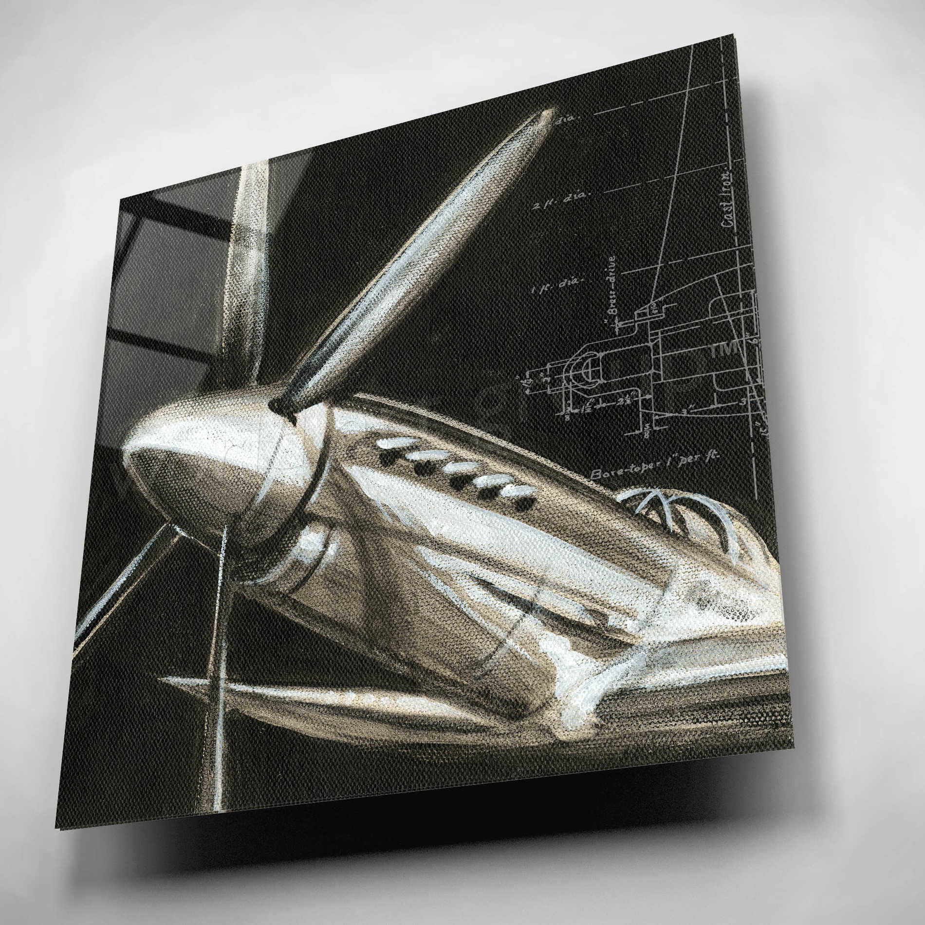 Epic Art 'Aerial Navigation II' by Ethan Harper, Acrylic Glass Wall Art,12x12