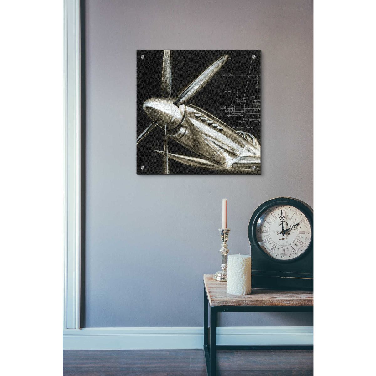 Epic Art 'Aerial Navigation II' by Ethan Harper, Acrylic Glass Wall Art,24x24