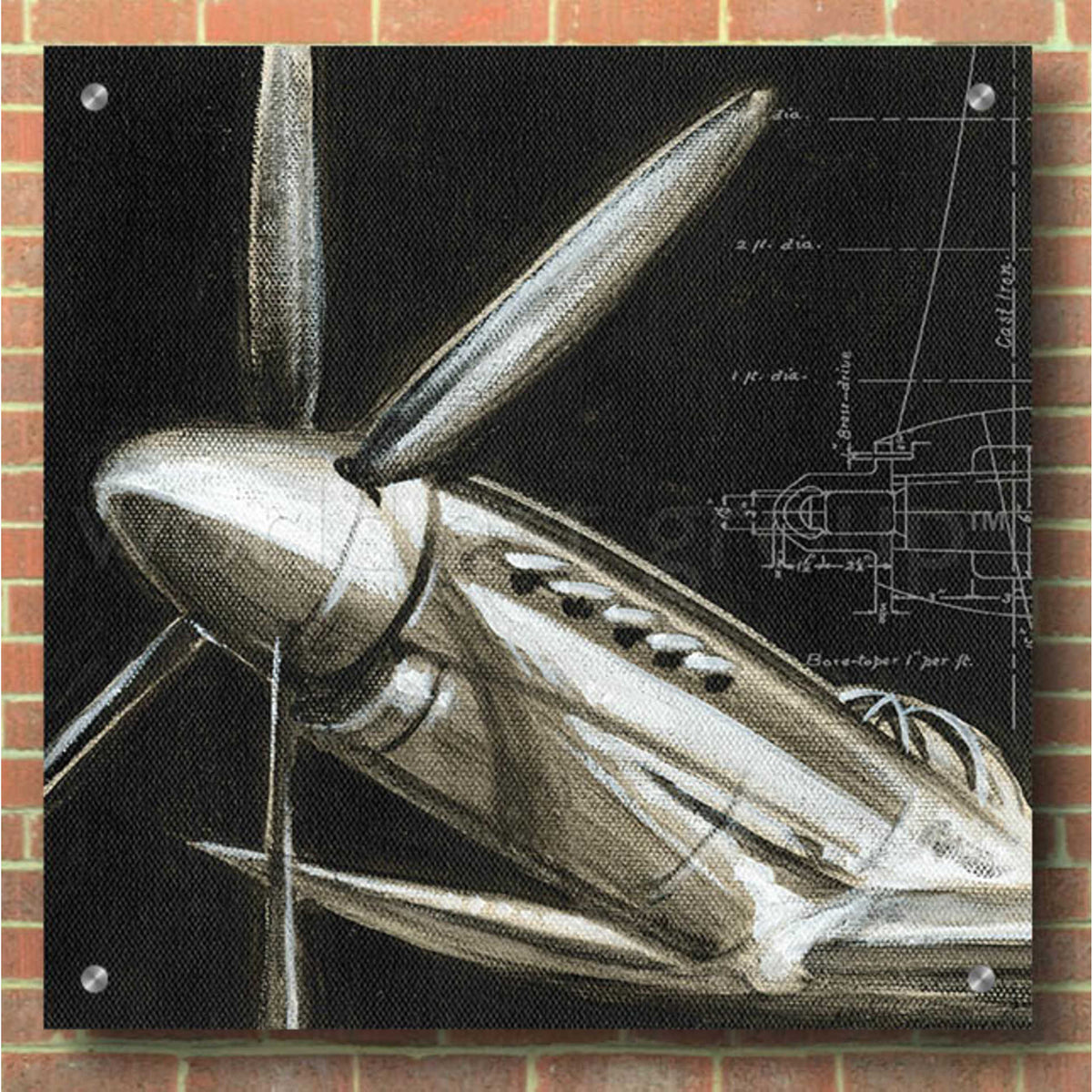 Epic Art 'Aerial Navigation II' by Ethan Harper, Acrylic Glass Wall Art,36x36