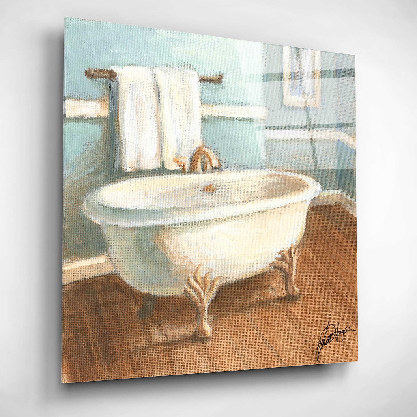 Epic Art 'Porcelain Bath IV' by Ethan Harper, Acrylic Glass Wall Art,12x12