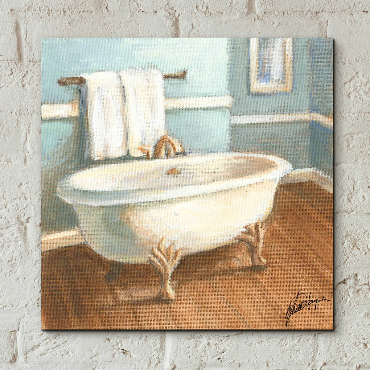 Epic Art 'Porcelain Bath IV' by Ethan Harper, Acrylic Glass Wall Art,12x12
