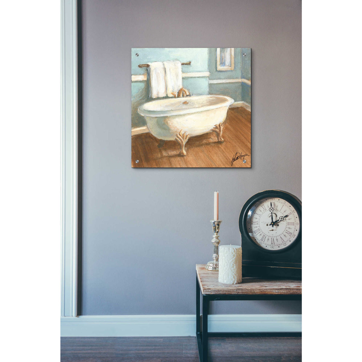 Epic Art 'Porcelain Bath IV' by Ethan Harper, Acrylic Glass Wall Art,24x24