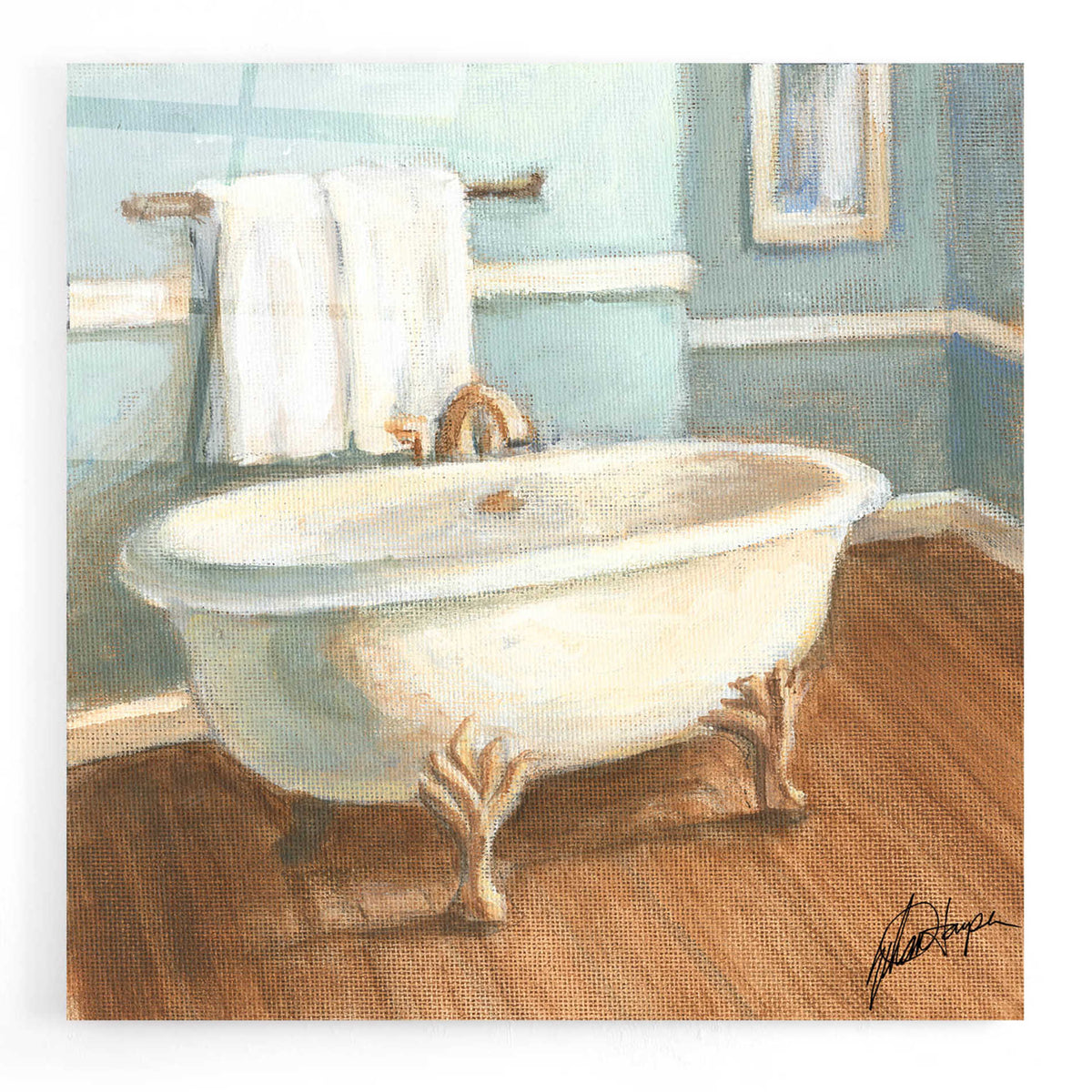 Epic Art 'Porcelain Bath IV' by Ethan Harper, Acrylic Glass Wall Art
