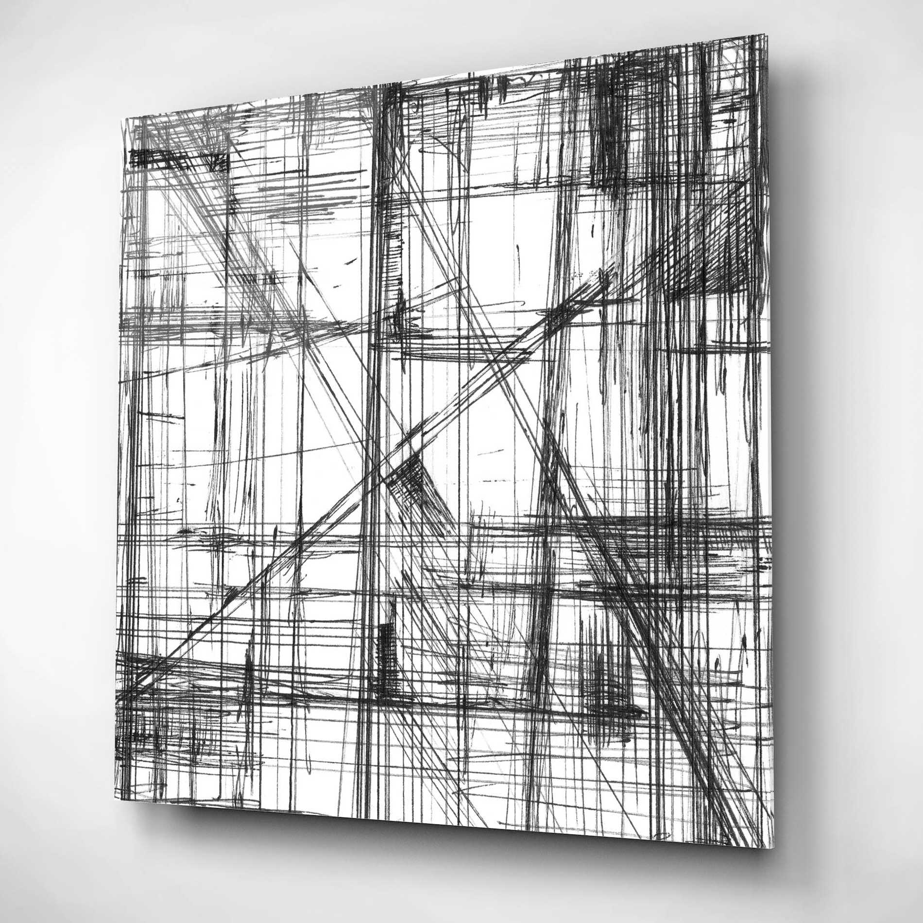 Epic Art 'Intersect II' by Ethan Harper, Acrylic Glass Wall Art,12x12