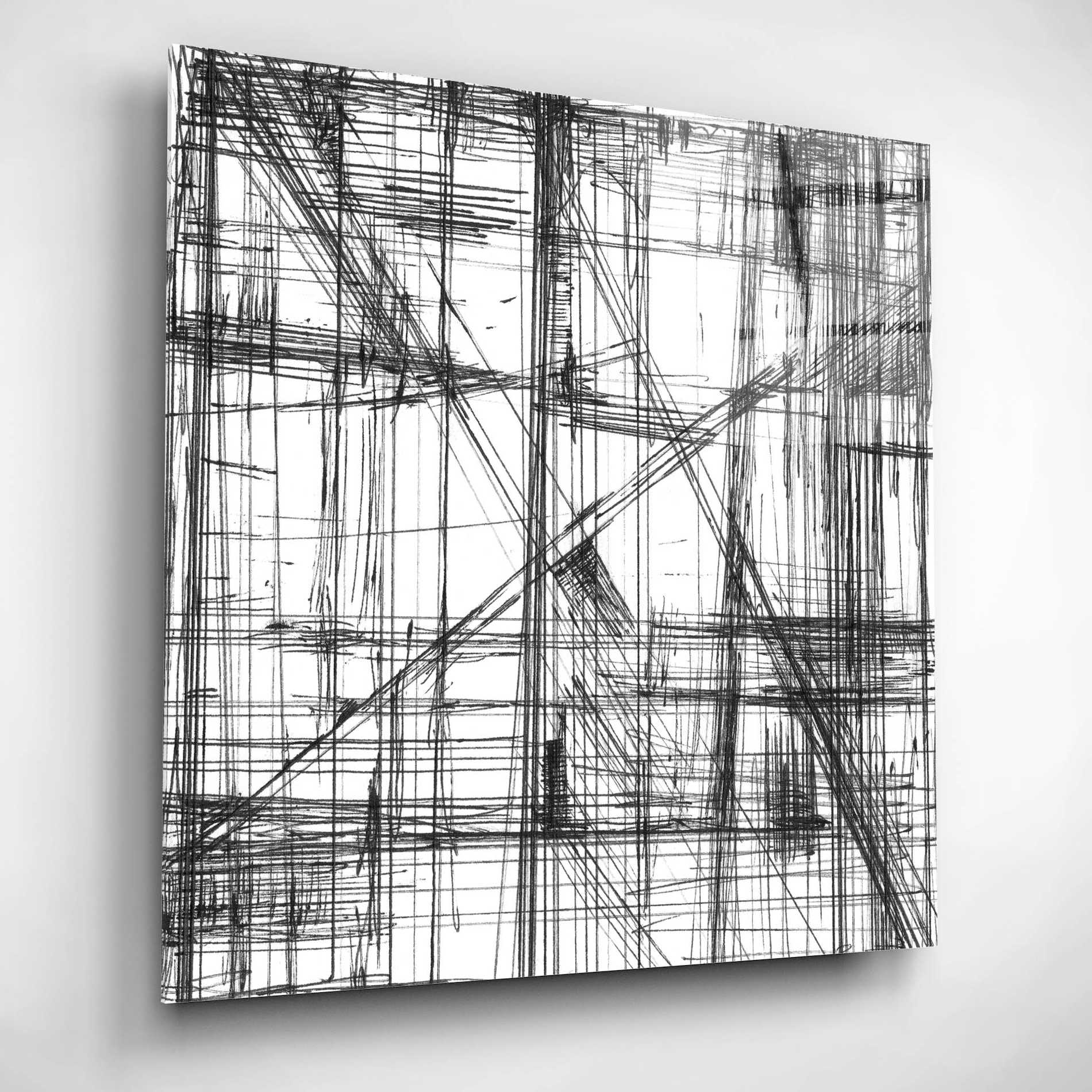 Epic Art 'Intersect II' by Ethan Harper, Acrylic Glass Wall Art,12x12