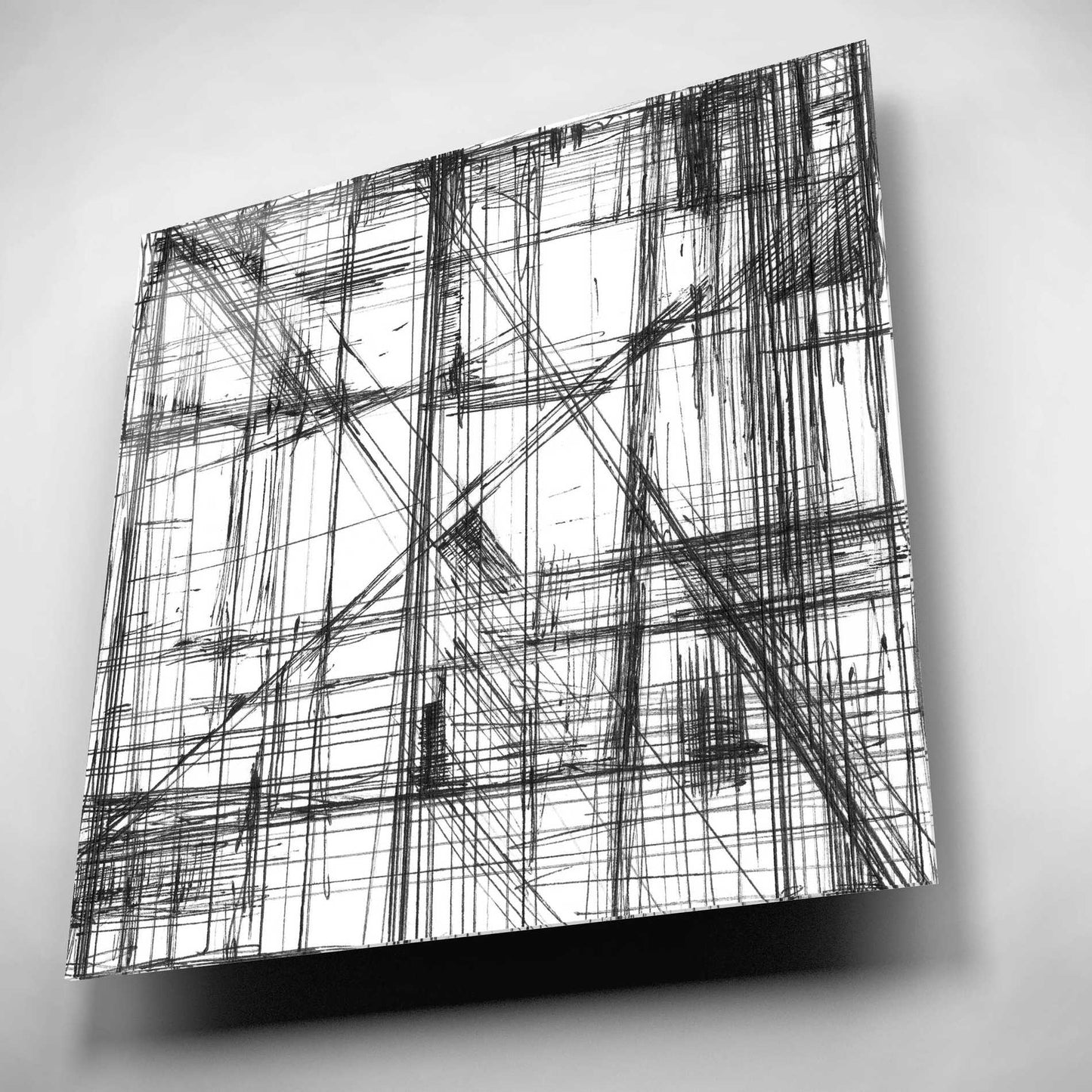 Epic Art 'Intersect II' by Ethan Harper, Acrylic Glass Wall Art,12x12