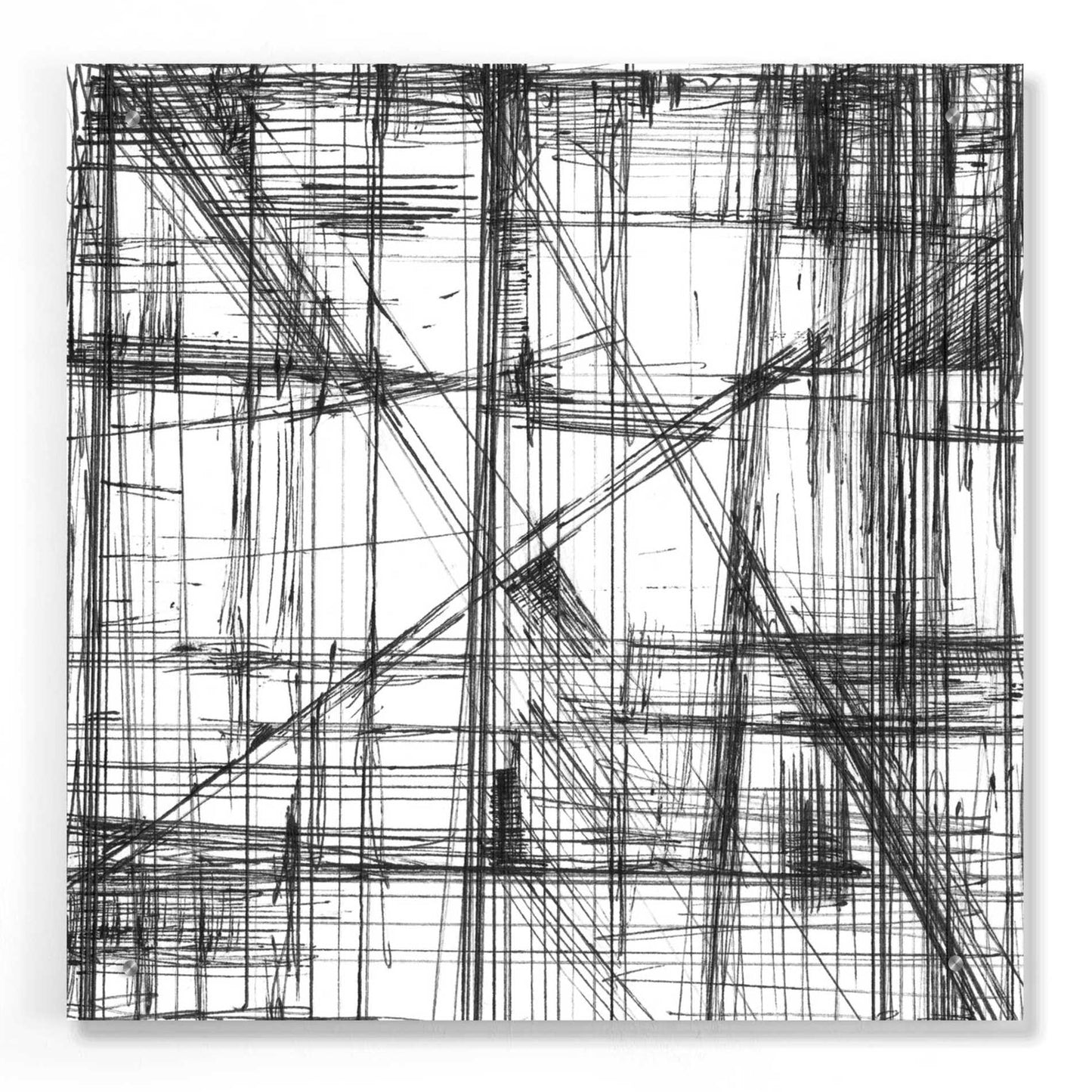 Epic Art 'Intersect II' by Ethan Harper, Acrylic Glass Wall Art,24x24